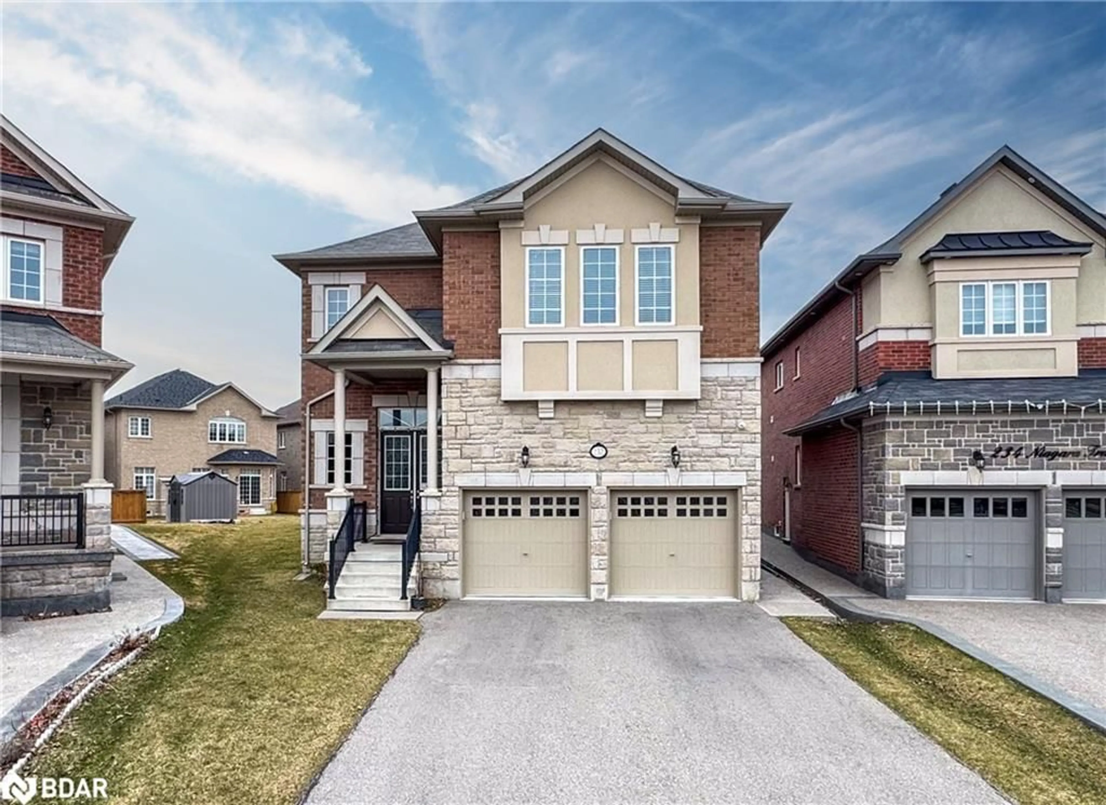 Home with brick exterior material, street for 232 Niagara Trail, Georgetown Ontario L7G 0M4