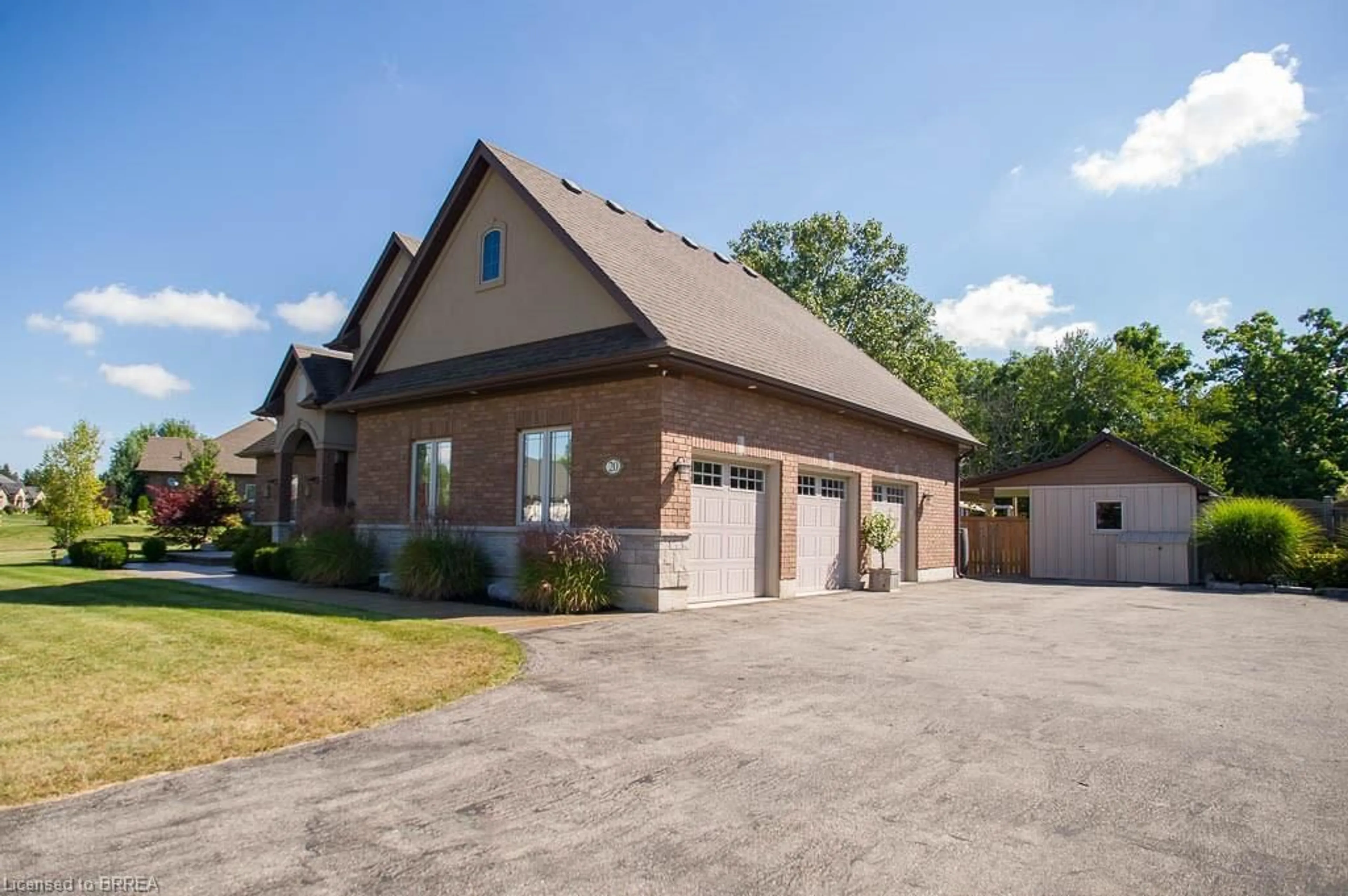 Home with brick exterior material, street for 20 Wingrove Woods, Brantford Ontario N3T 0M2