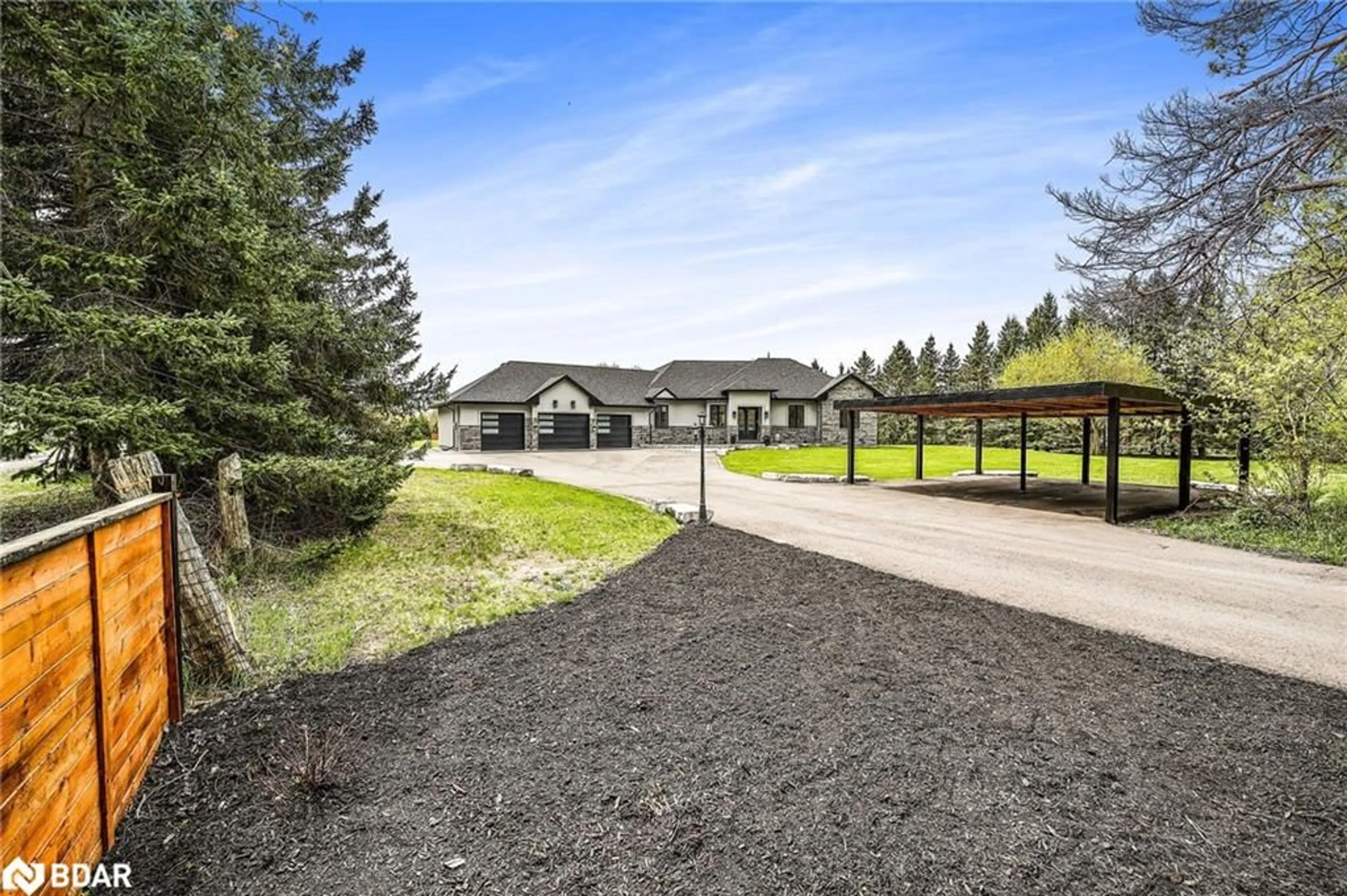 A pic from outside/outdoor area/front of a property/back of a property/a pic from drone, unknown for 7028 Pine Plains Rd, Everett Ontario L0M 1J0