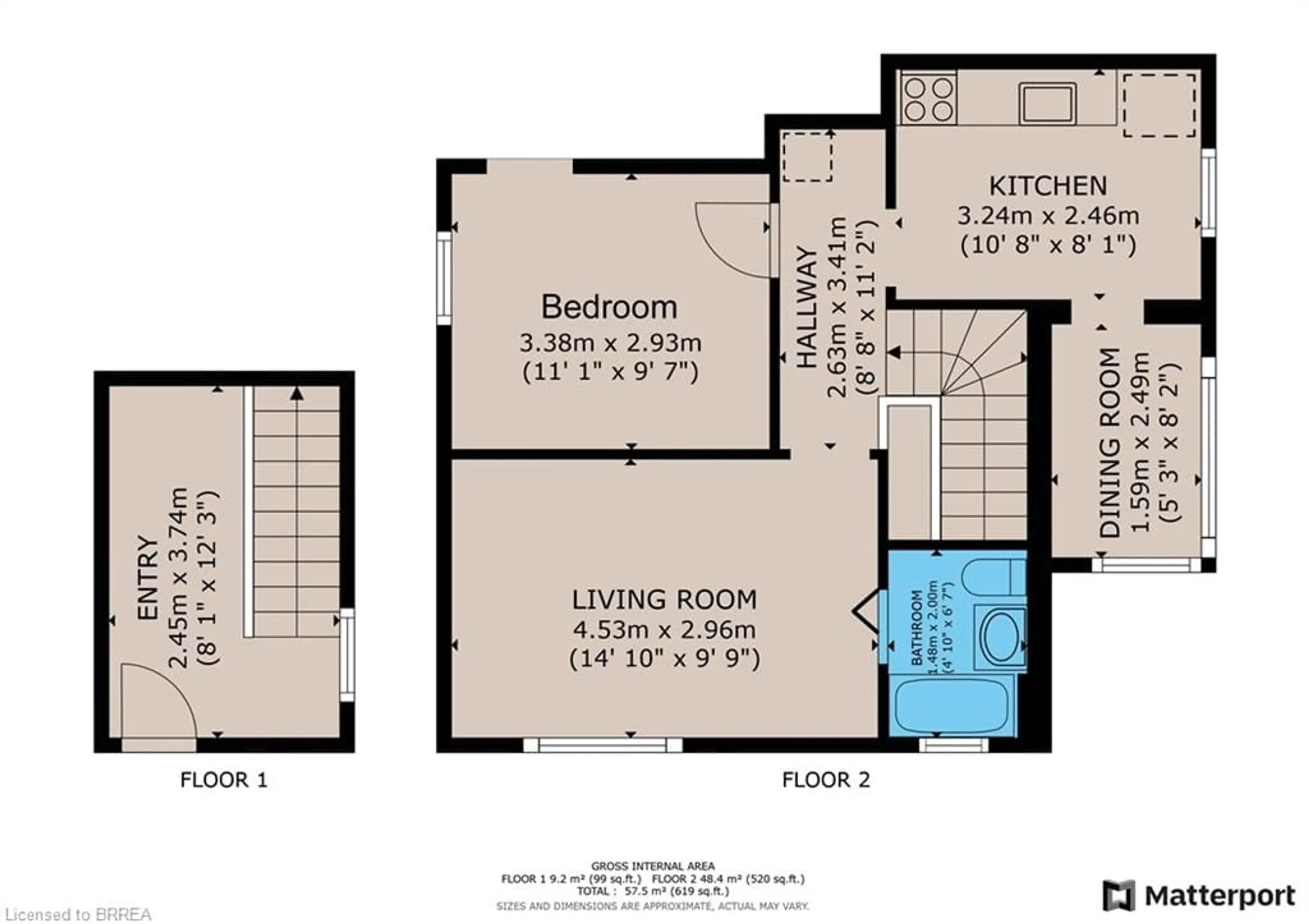 Floor plan for 111 Erie Ave, Brantford Ontario N3S 2G3