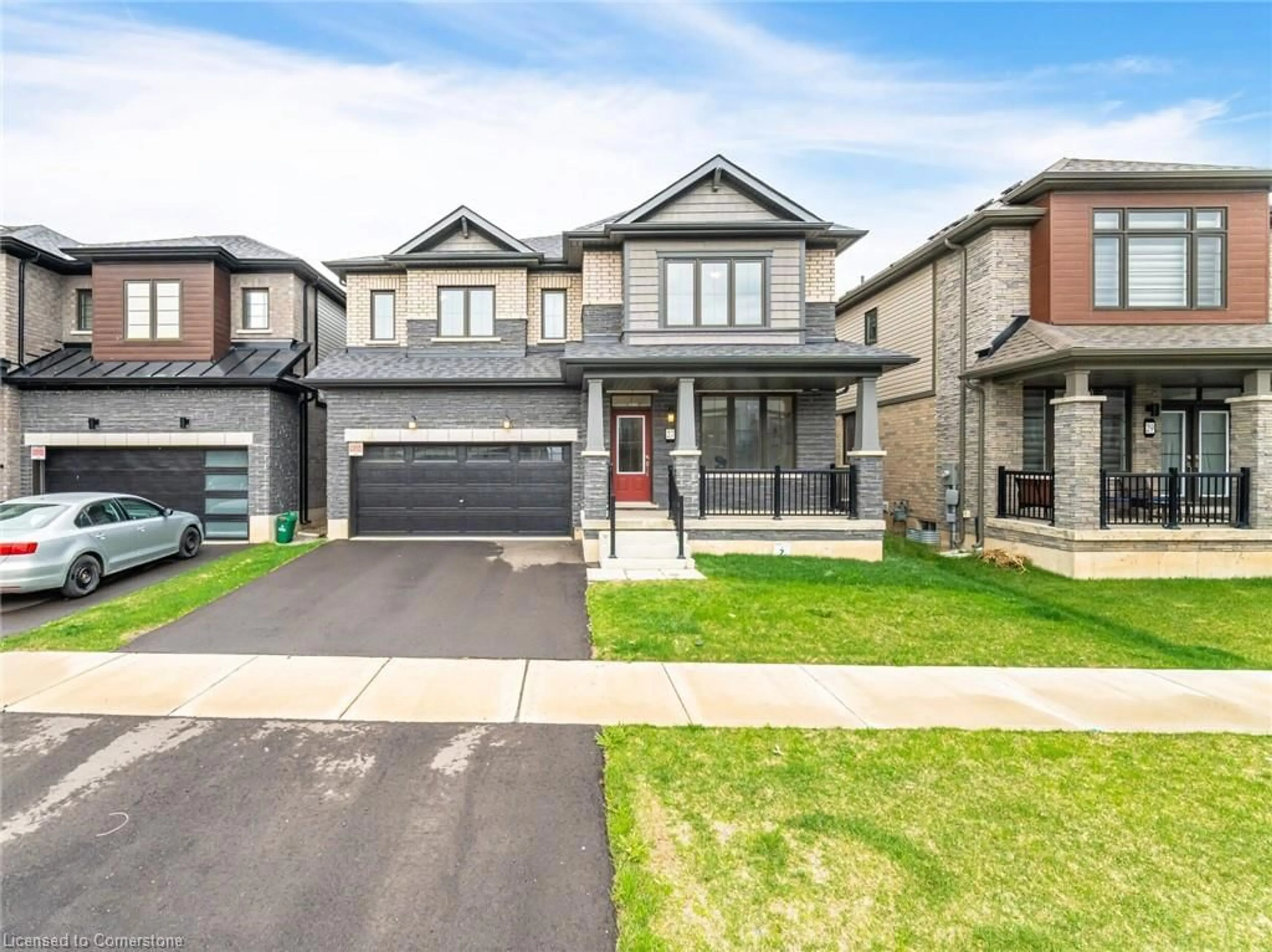 Home with brick exterior material, street for 27 Bee Cres, Brantford Ontario N3T 0V7