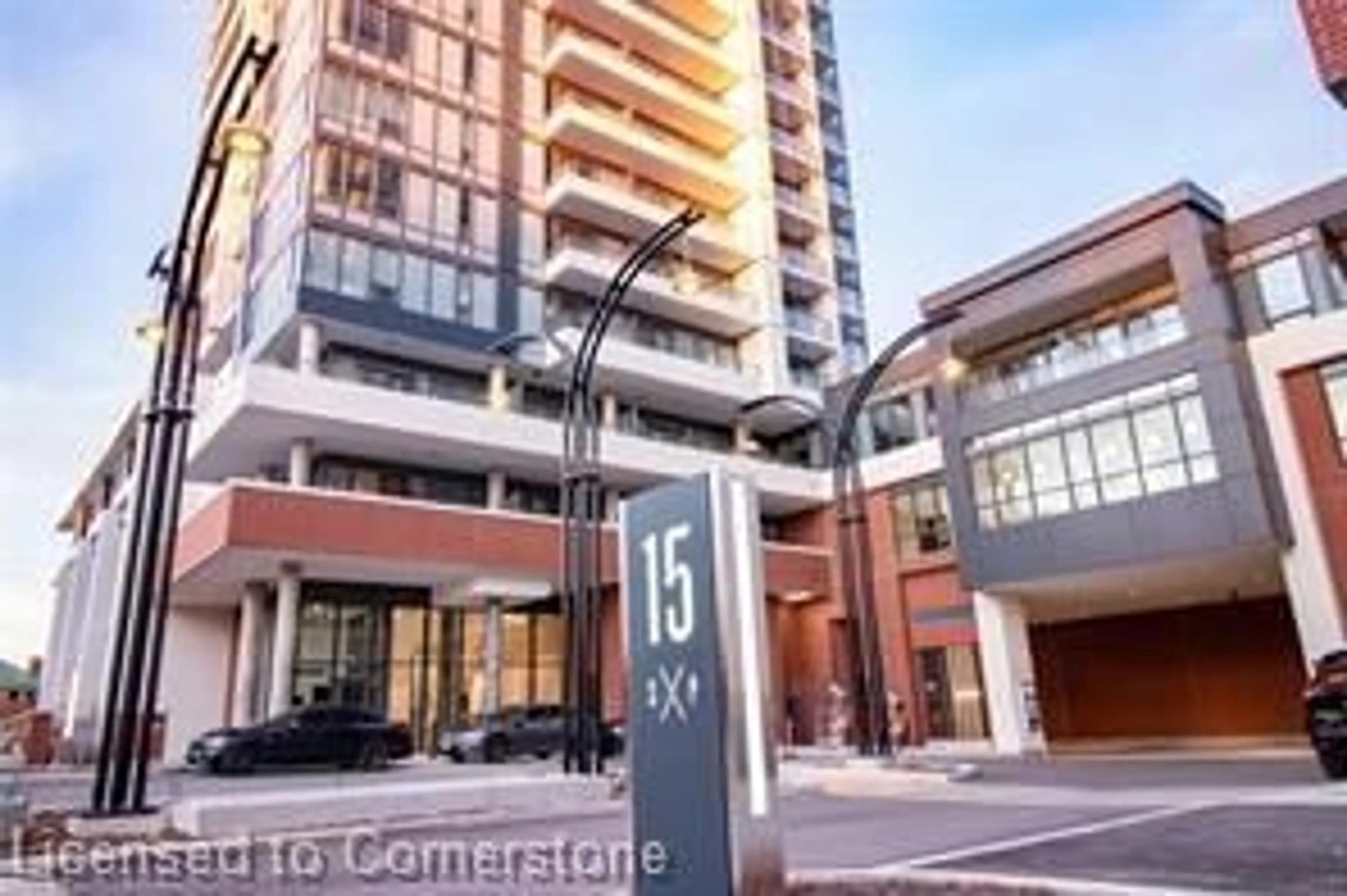 A pic from outside/outdoor area/front of a property/back of a property/a pic from drone, unknown for 15 Wellington Street South St #1105, Kitchener Ontario N2G 0E4