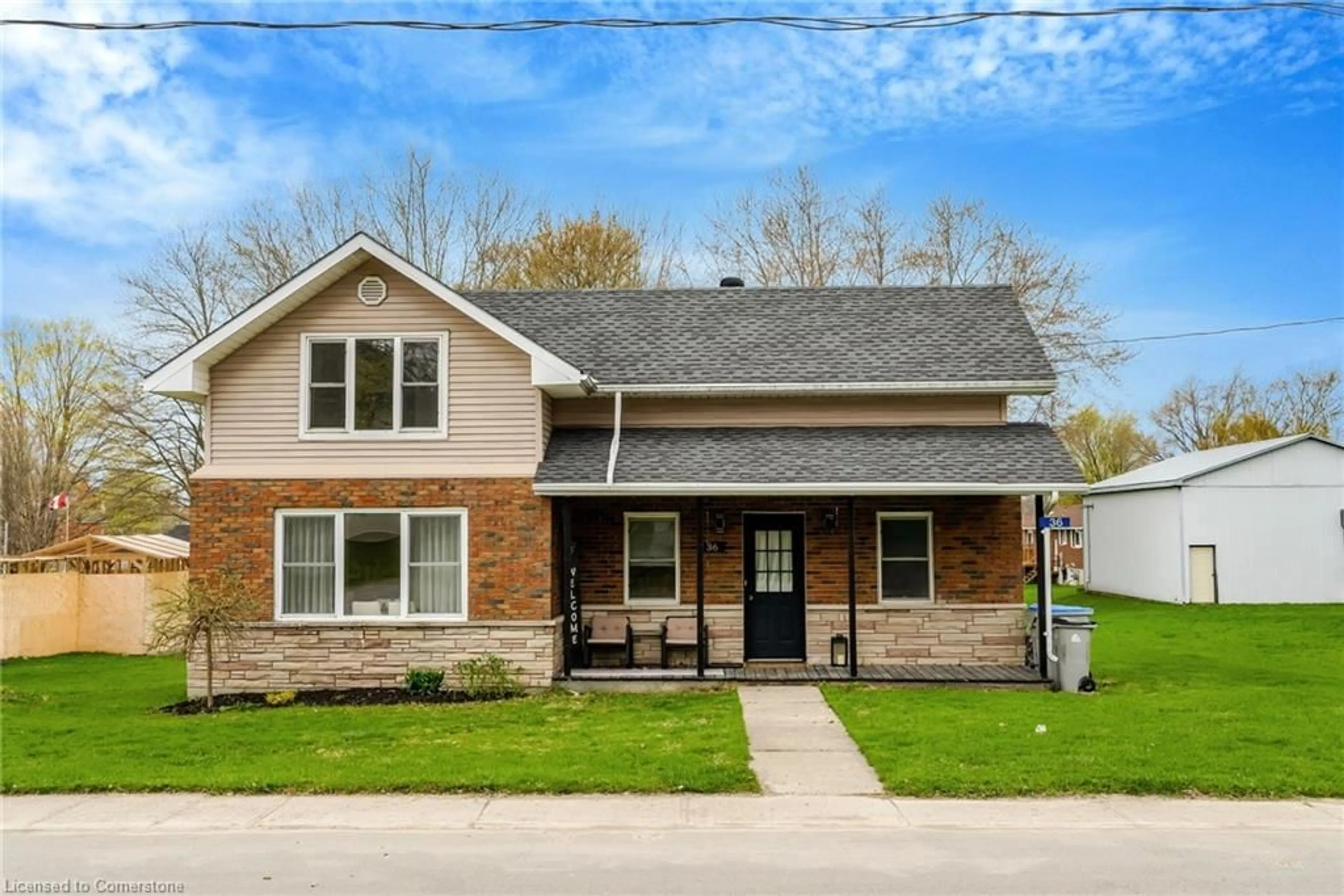 Home with brick exterior material, street for 36 Clyde St, Bluevale Ontario N0G 1G0