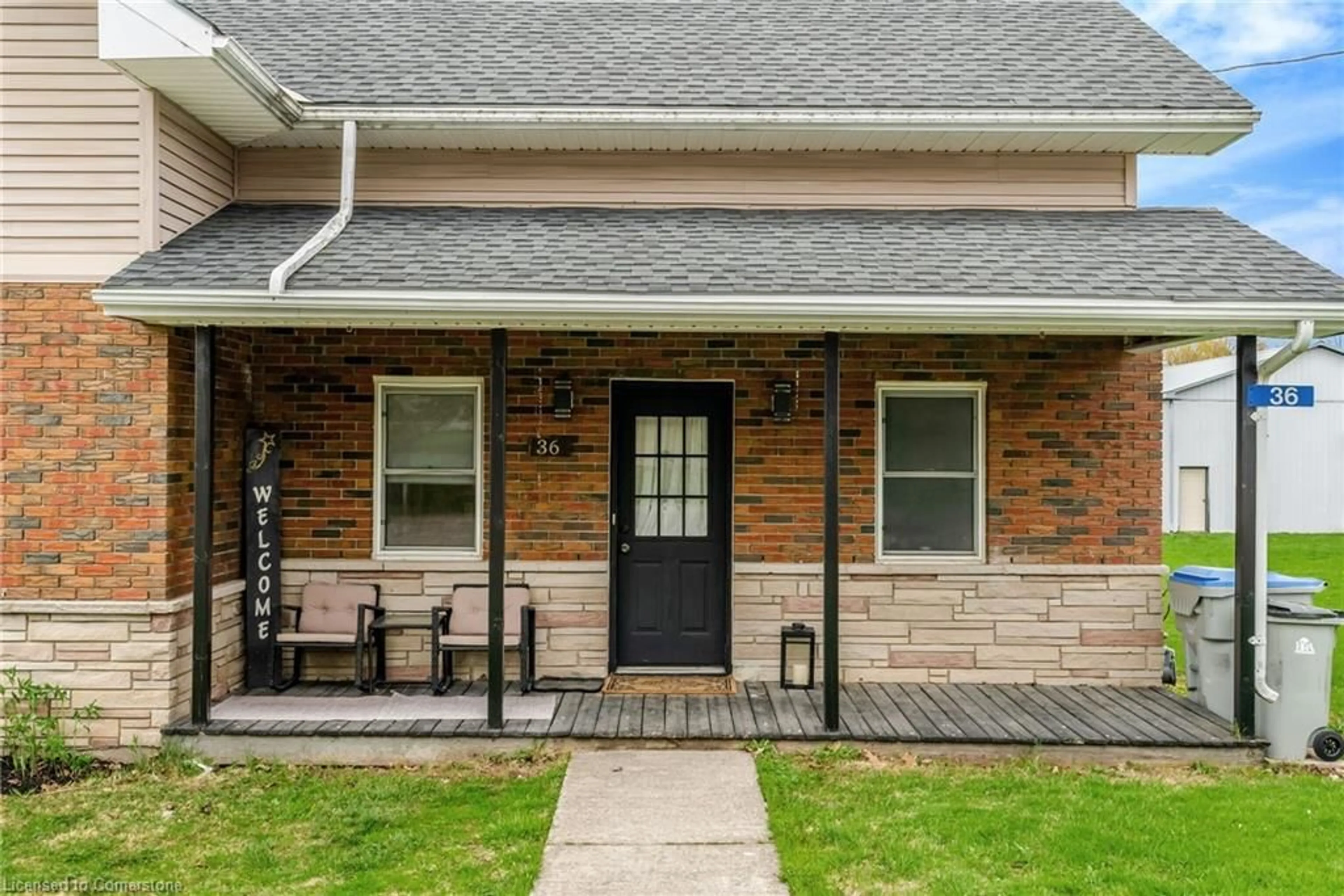Home with brick exterior material, street for 36 Clyde St, Bluevale Ontario N0G 1G0