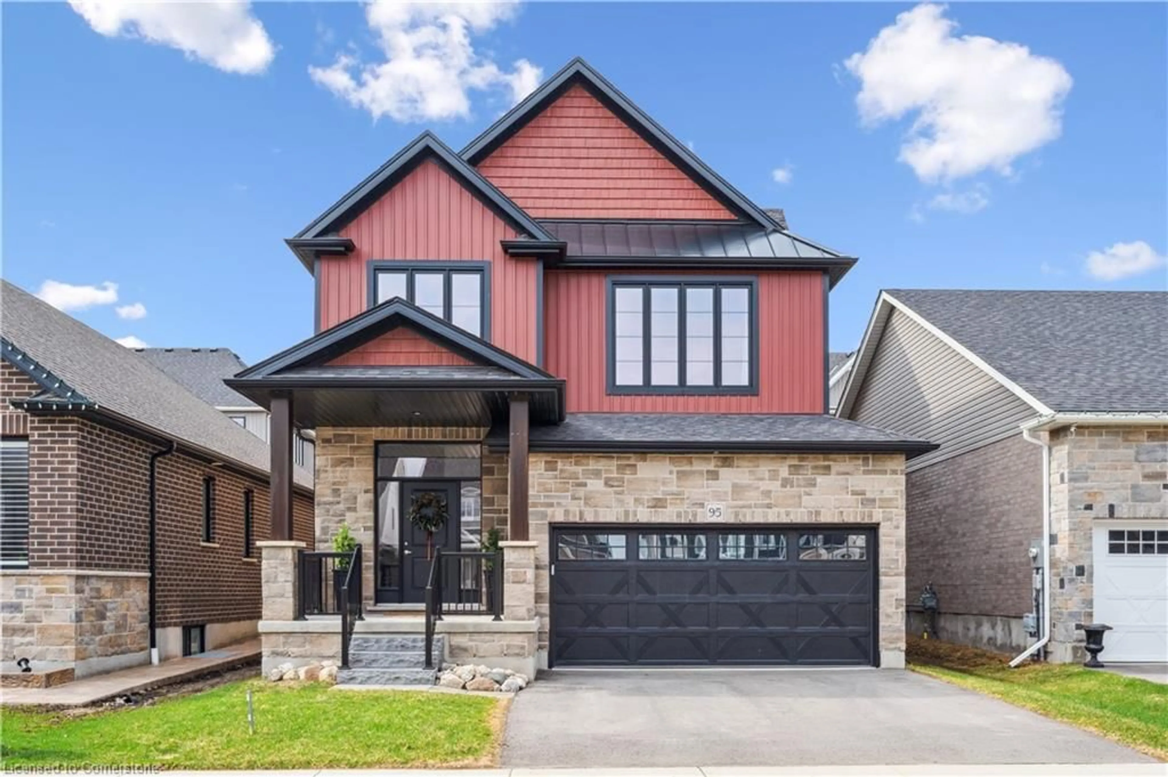 Home with brick exterior material, street for 95 Harrison St, Elora Ontario N0B 1S0