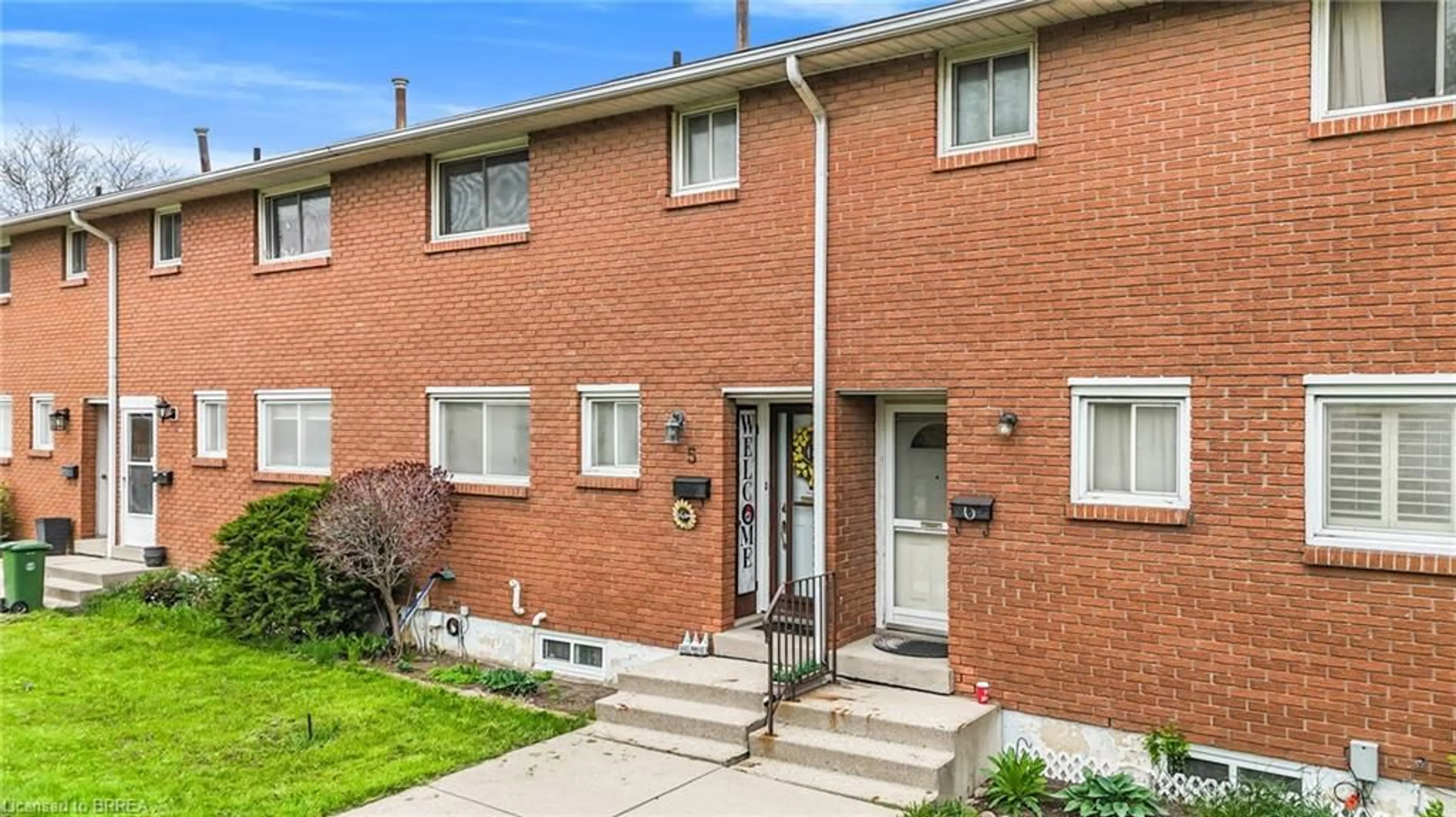 Home with brick exterior material, street for 161 Berkindale Dr #5, Hamilton Ontario L8E 1M6