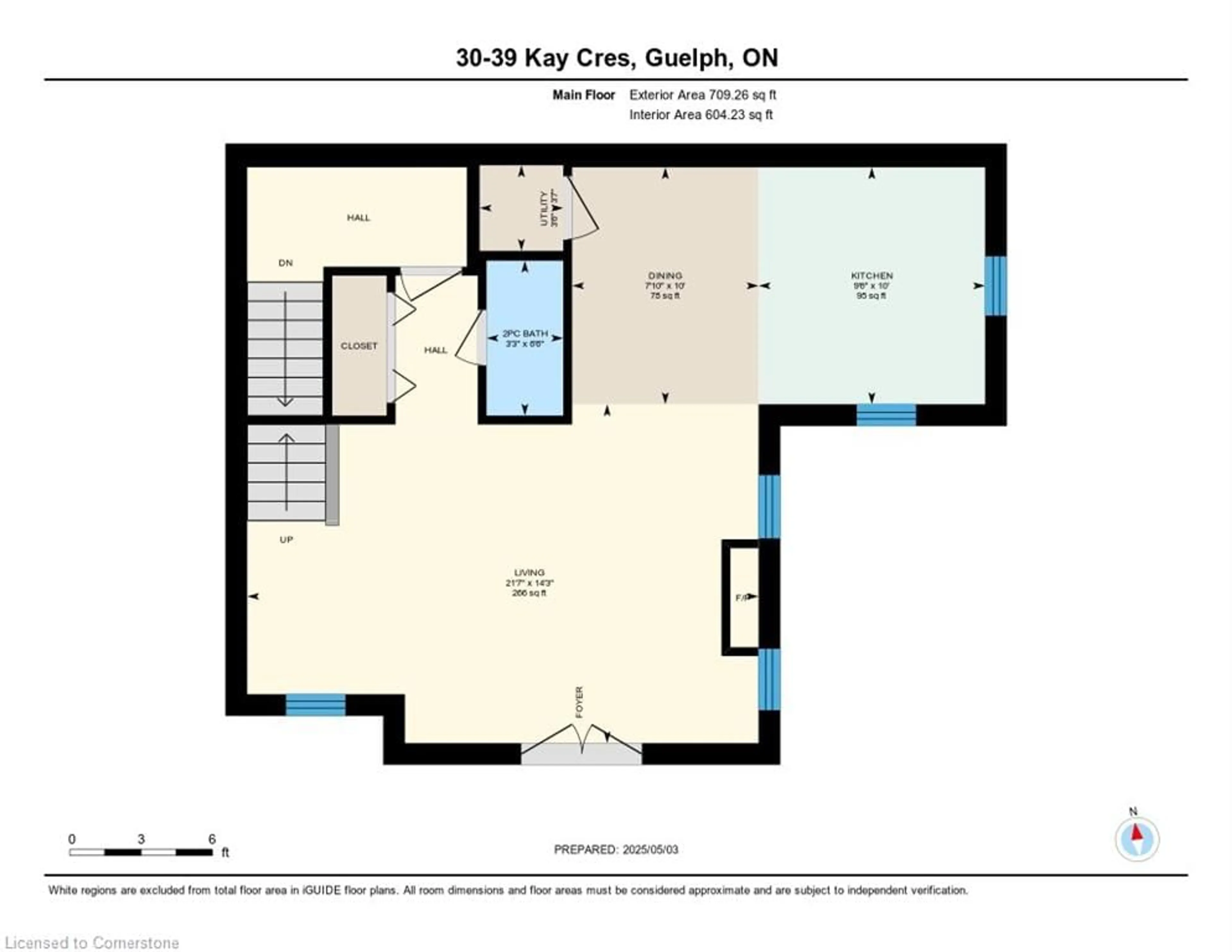 Floor plan for 39 Kay Cres #30, Guelph Ontario N1L 0N5