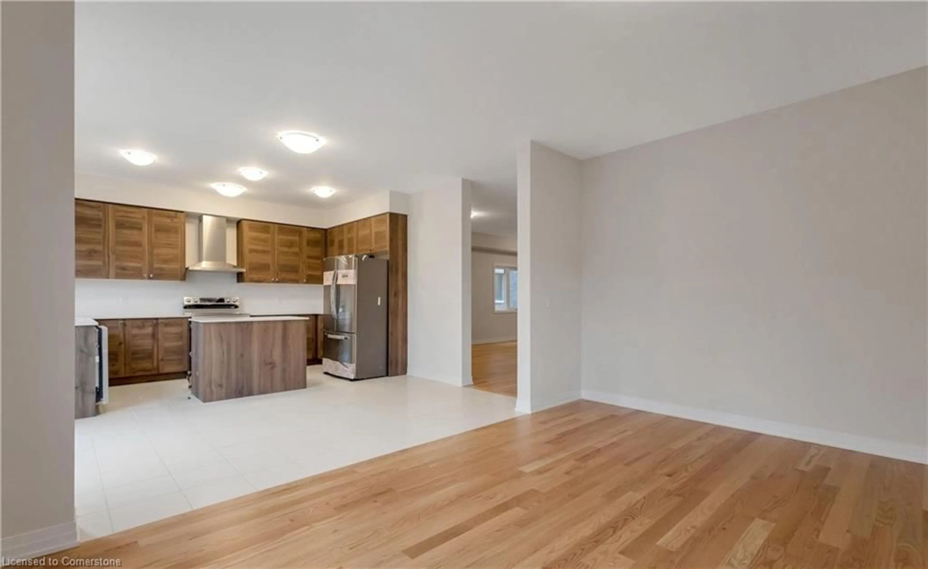 Open concept kitchen, wood/laminate floor for 125 Dingman St, Arthur Ontario N0G 1A0