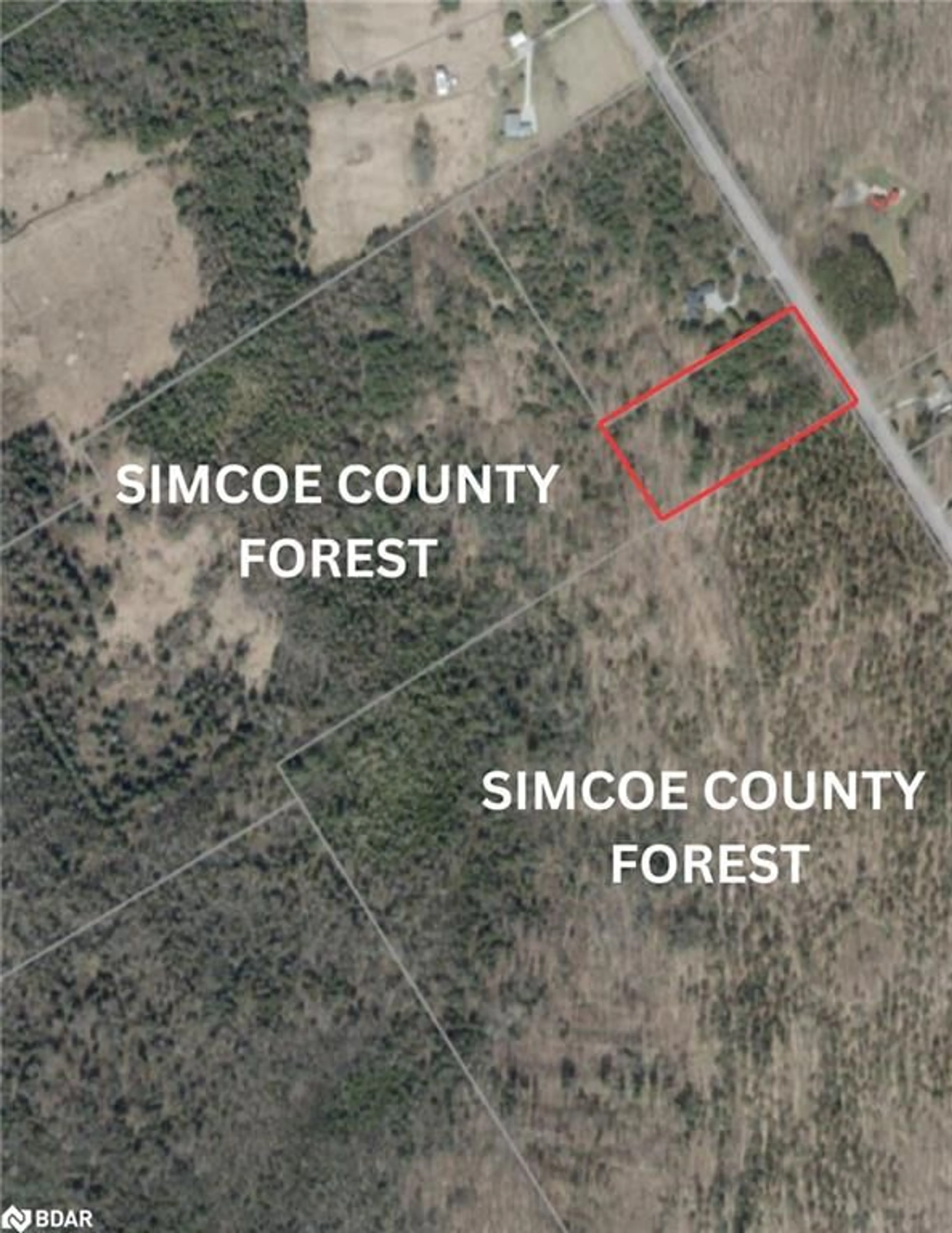 Picture of a map for PT LOT 22 8th Line, Oro-Medonte Ontario L0K 1N0