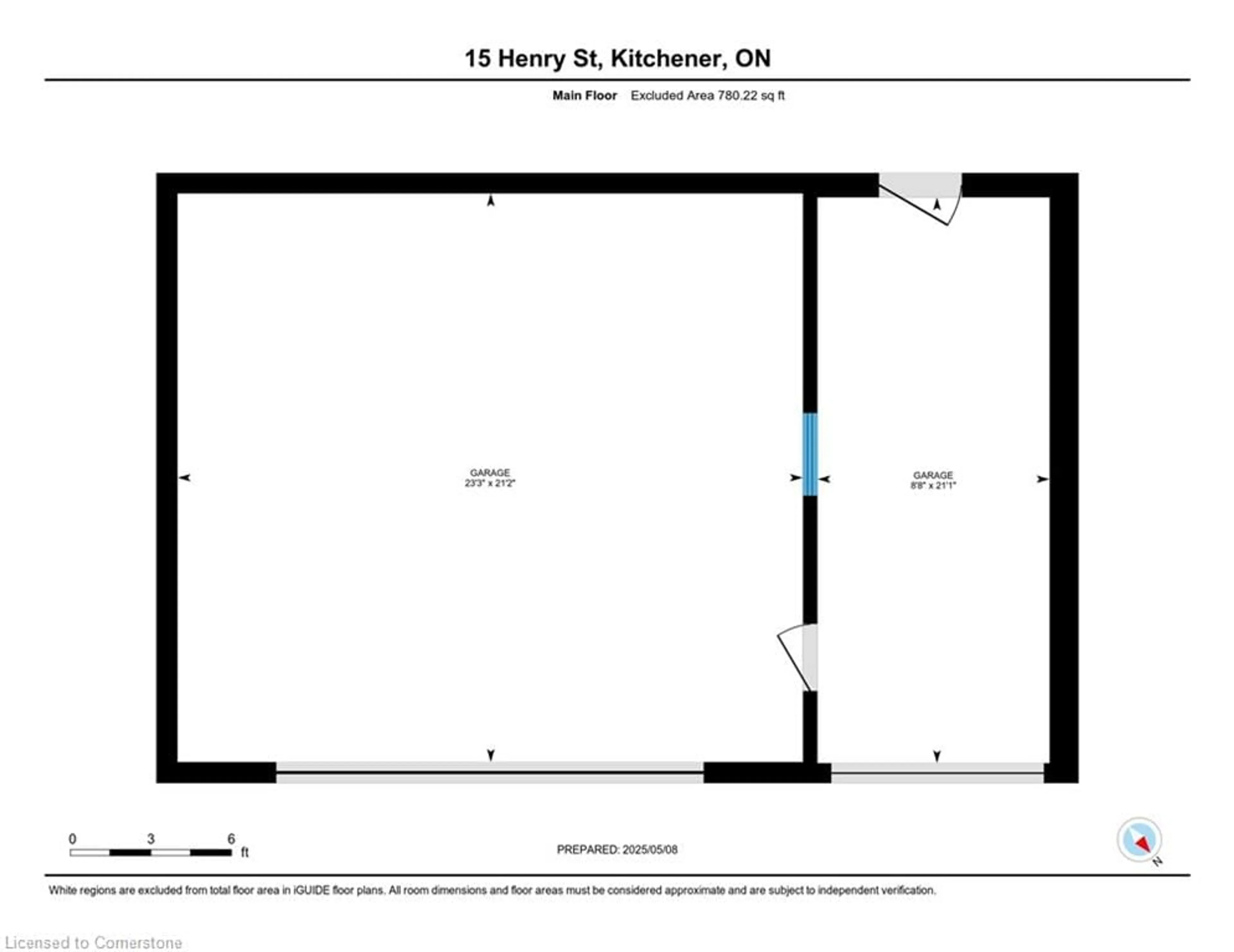 Floor plan for 15 Henry St, Kitchener Ontario N2G 1P4