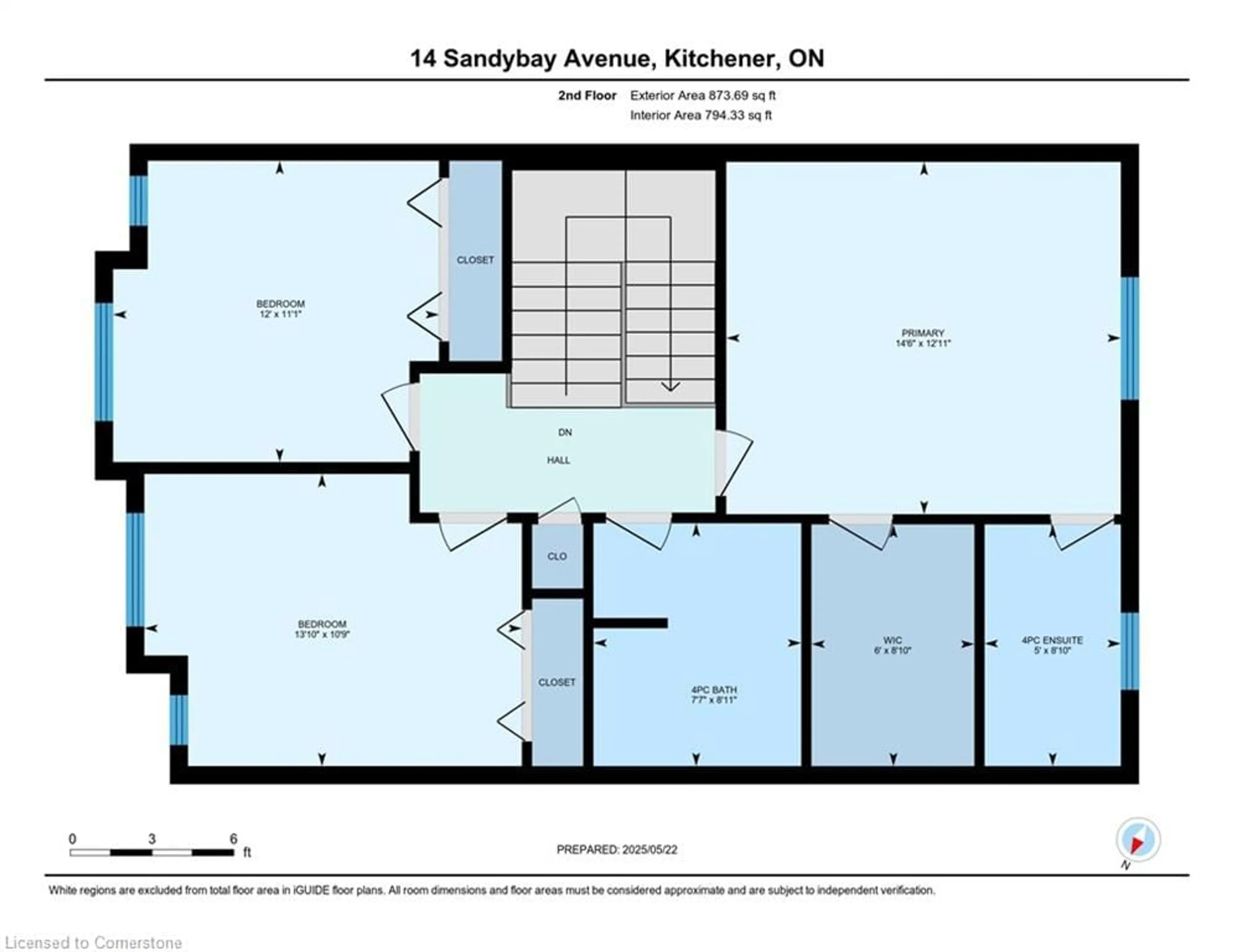 Floor plan for 14 Sandybay Ave, Kitchener Ontario N2A 0H7