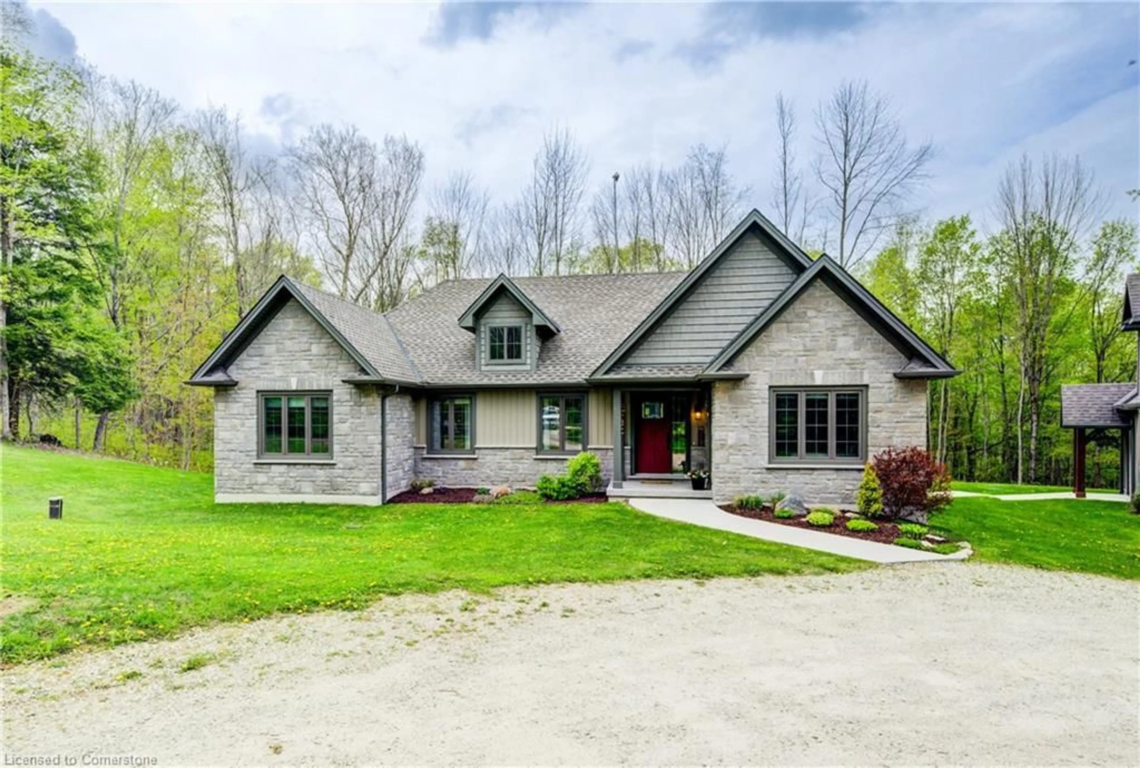 Home with brick exterior material, street for 9590 O'dwyers Rd, Mount Forest Ontario N0G 1Z0