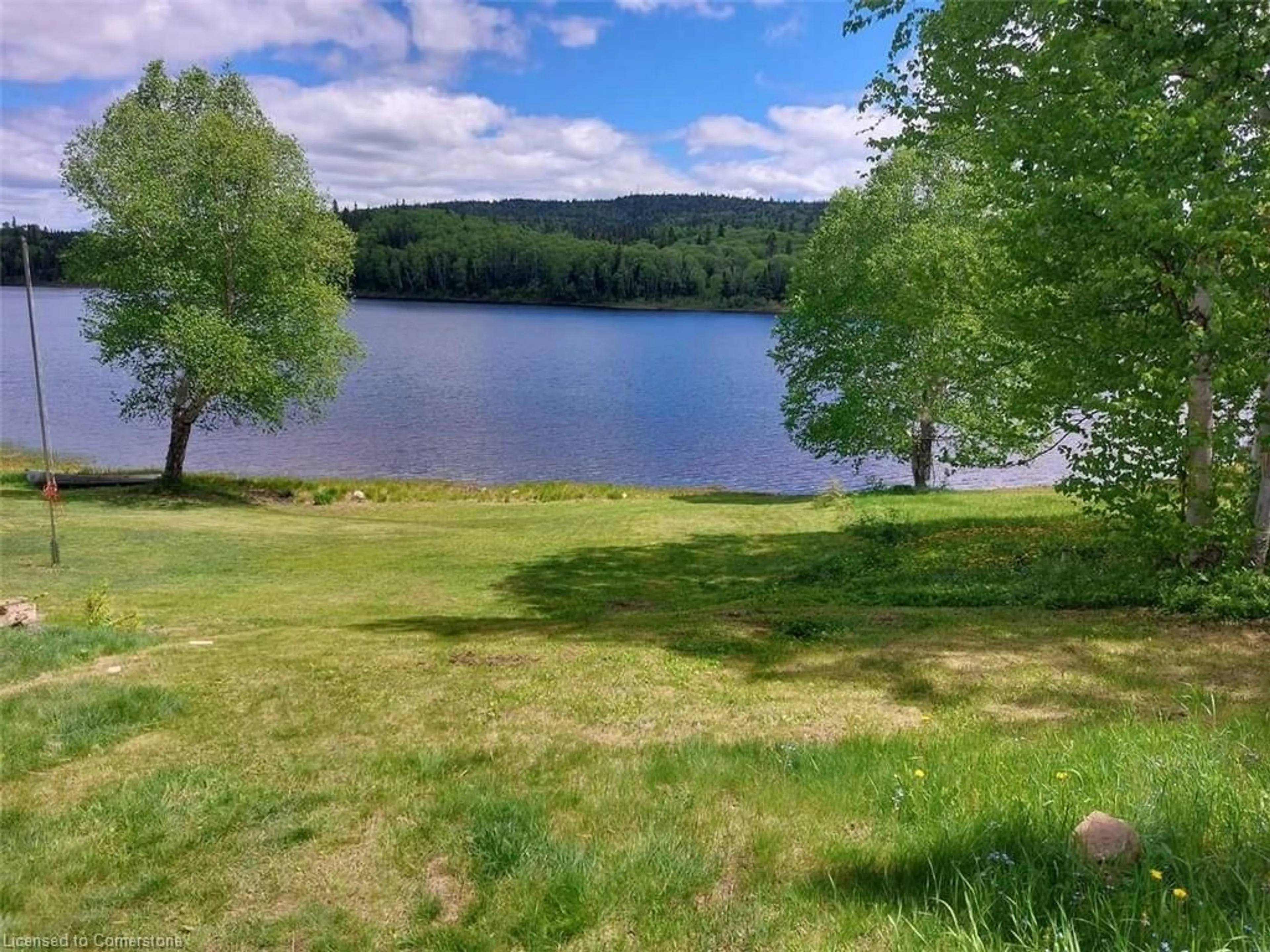 A pic from outside/outdoor area/front of a property/back of a property/a pic from drone, water/lake/river/ocean view for LOT 11 Catfish Lake Rd, Wawa Ontario P0S 1K0