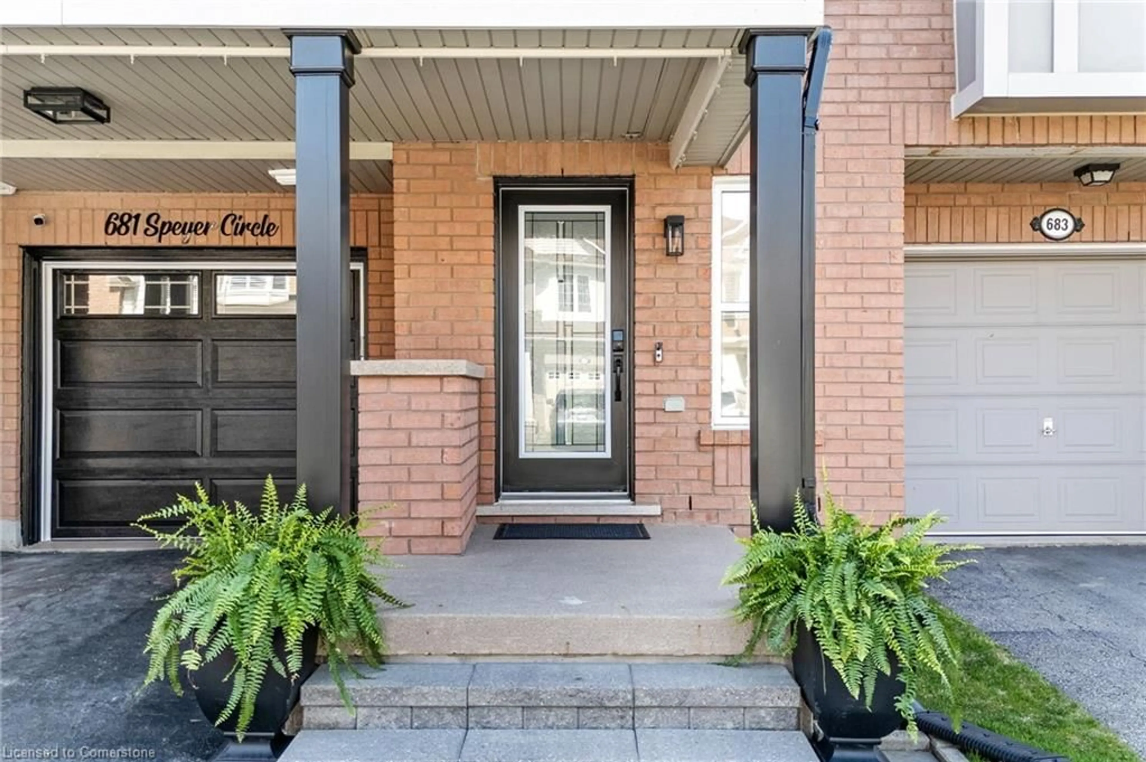 Home with brick exterior material, street for 681 Speyer Cir, Milton Ontario L9T 0V6