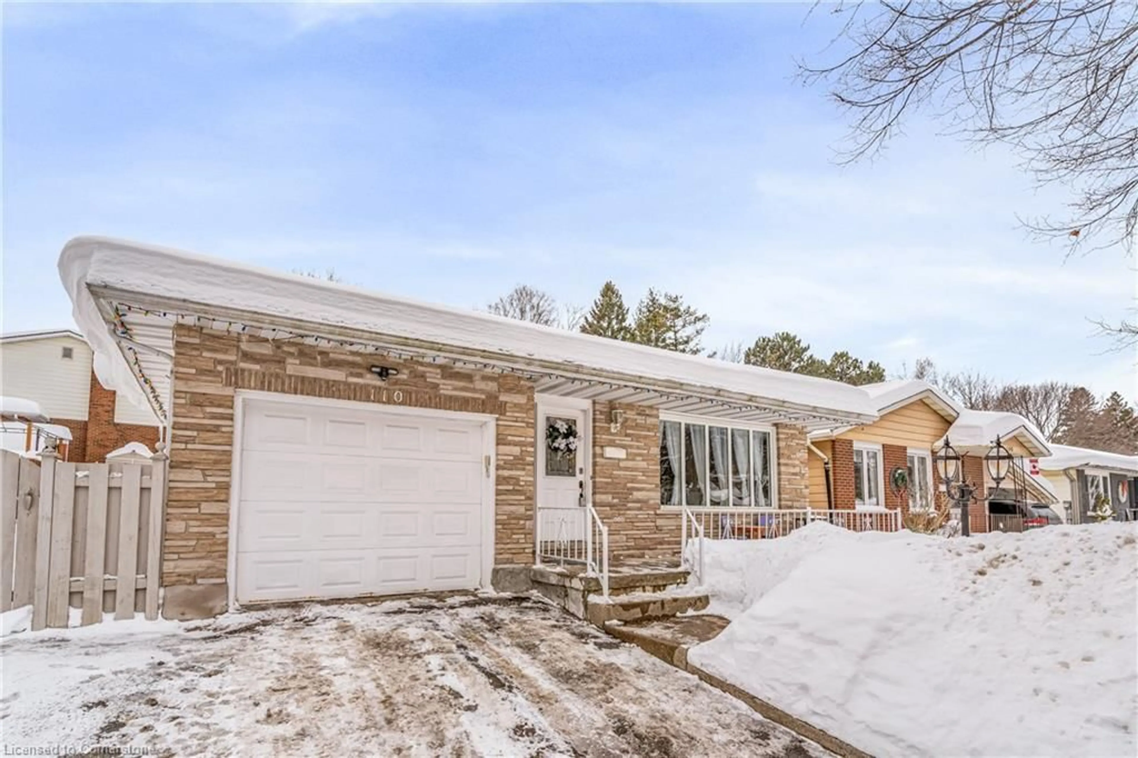 Home with brick exterior material, street for 110 Century Hill Dr, Kitchener Ontario N2E 2H8