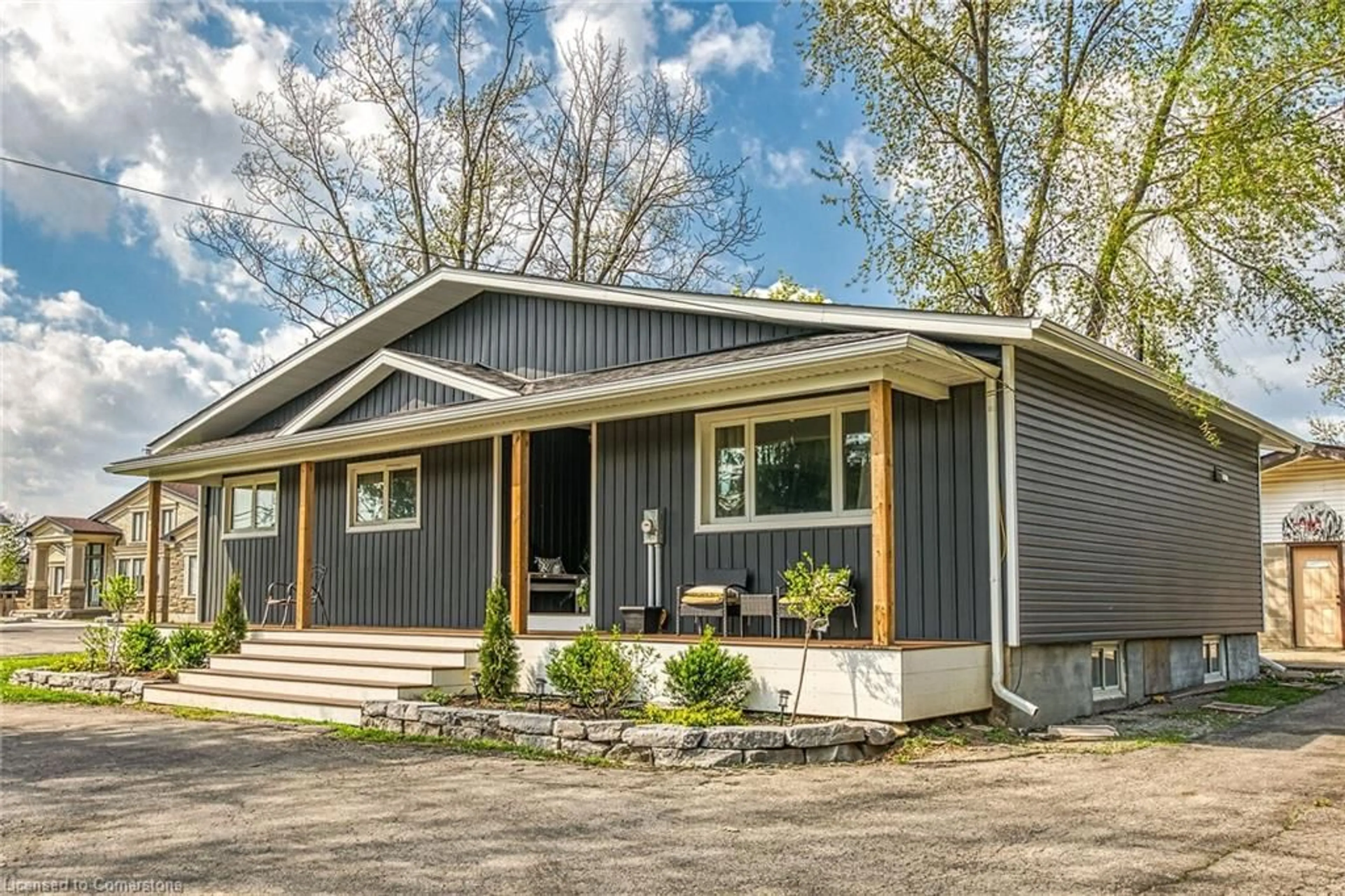Home with vinyl exterior material, street for 1214 Golf Club Rd, Hannon Ontario L0R 1P0