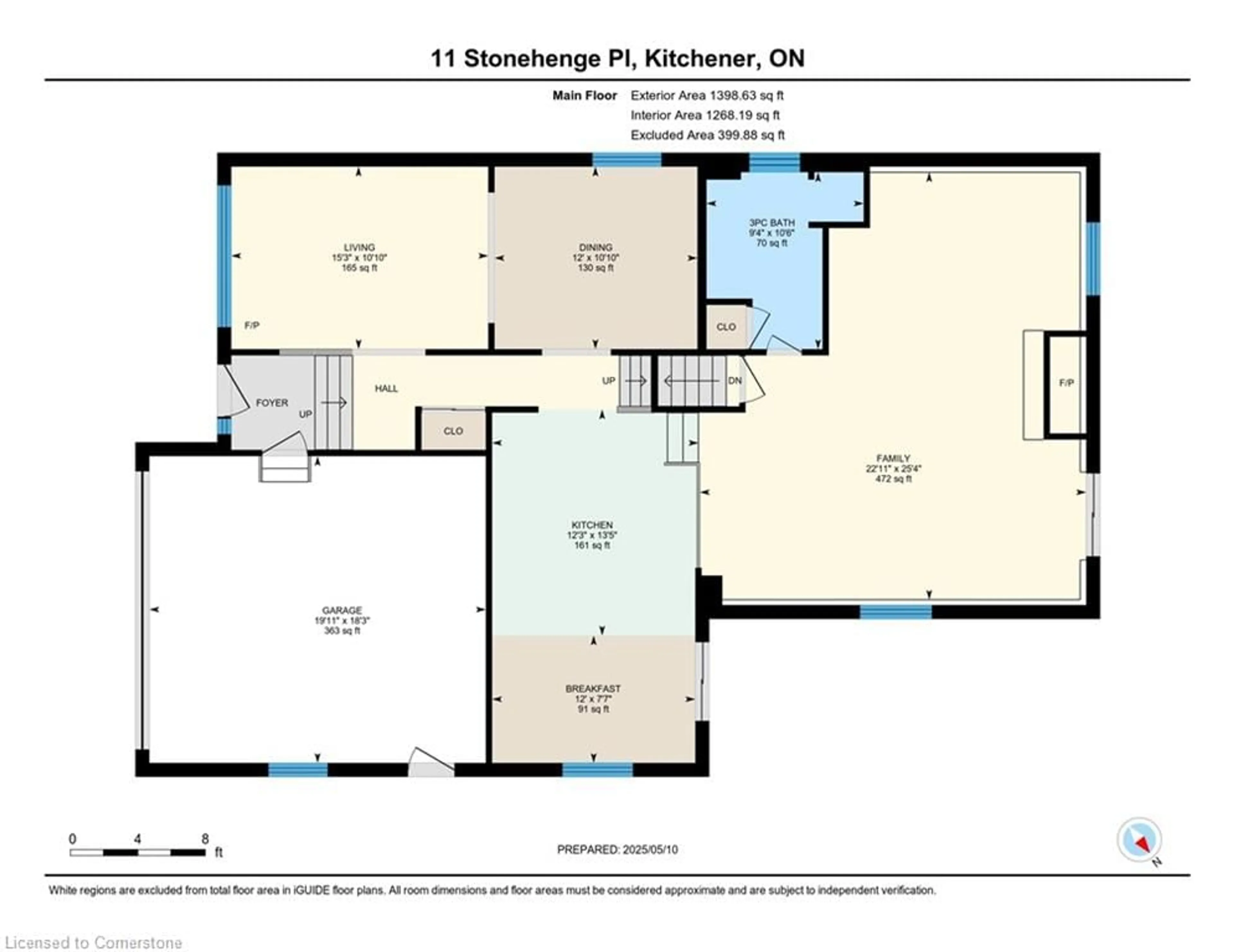 Floor plan for 11 Stonehenge Pl, Kitchener Ontario N2N 2M8