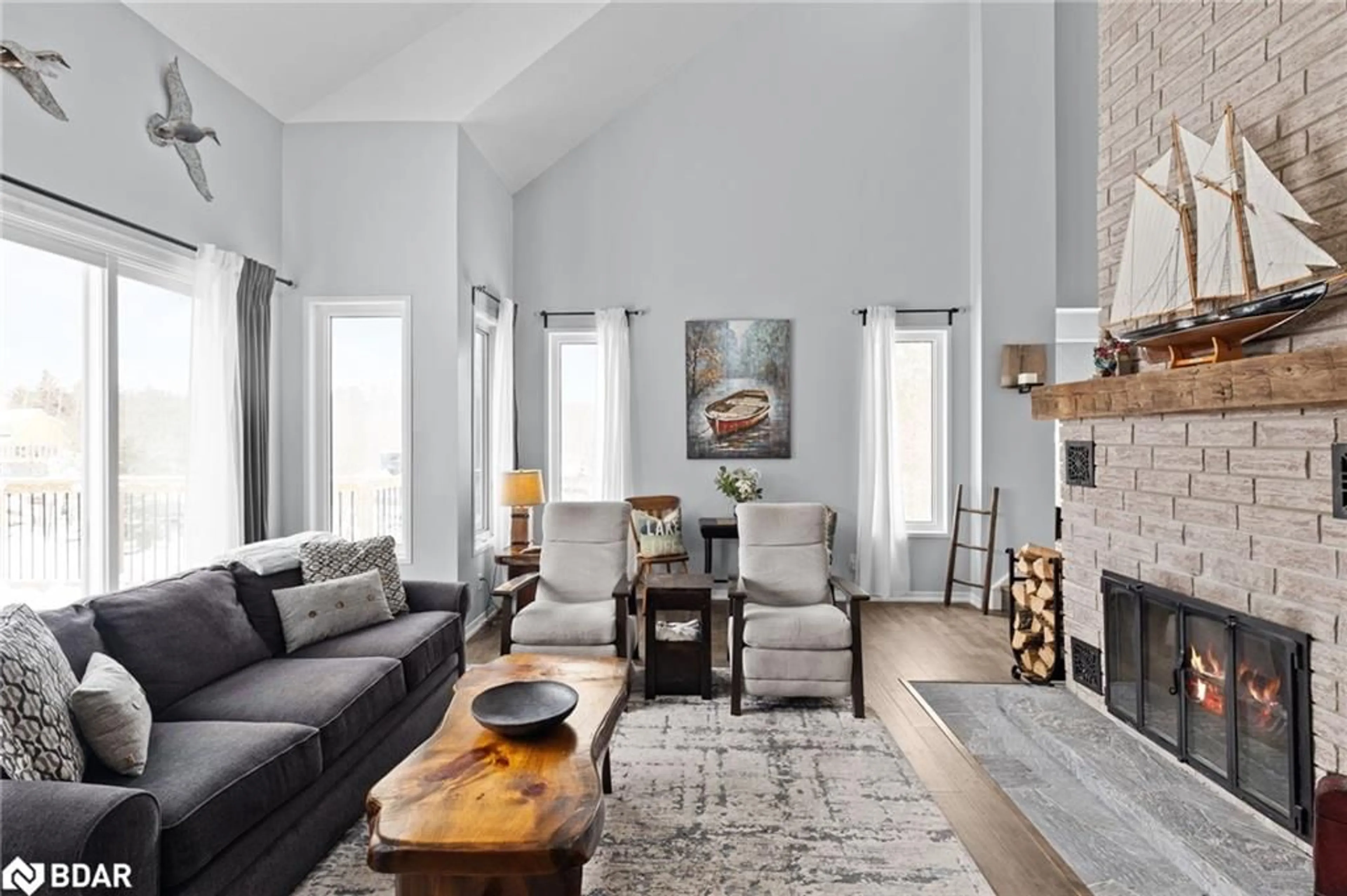 Living room with furniture, unknown for 2043 Beman Point Lane, Coldwater Ontario L0K 1E0