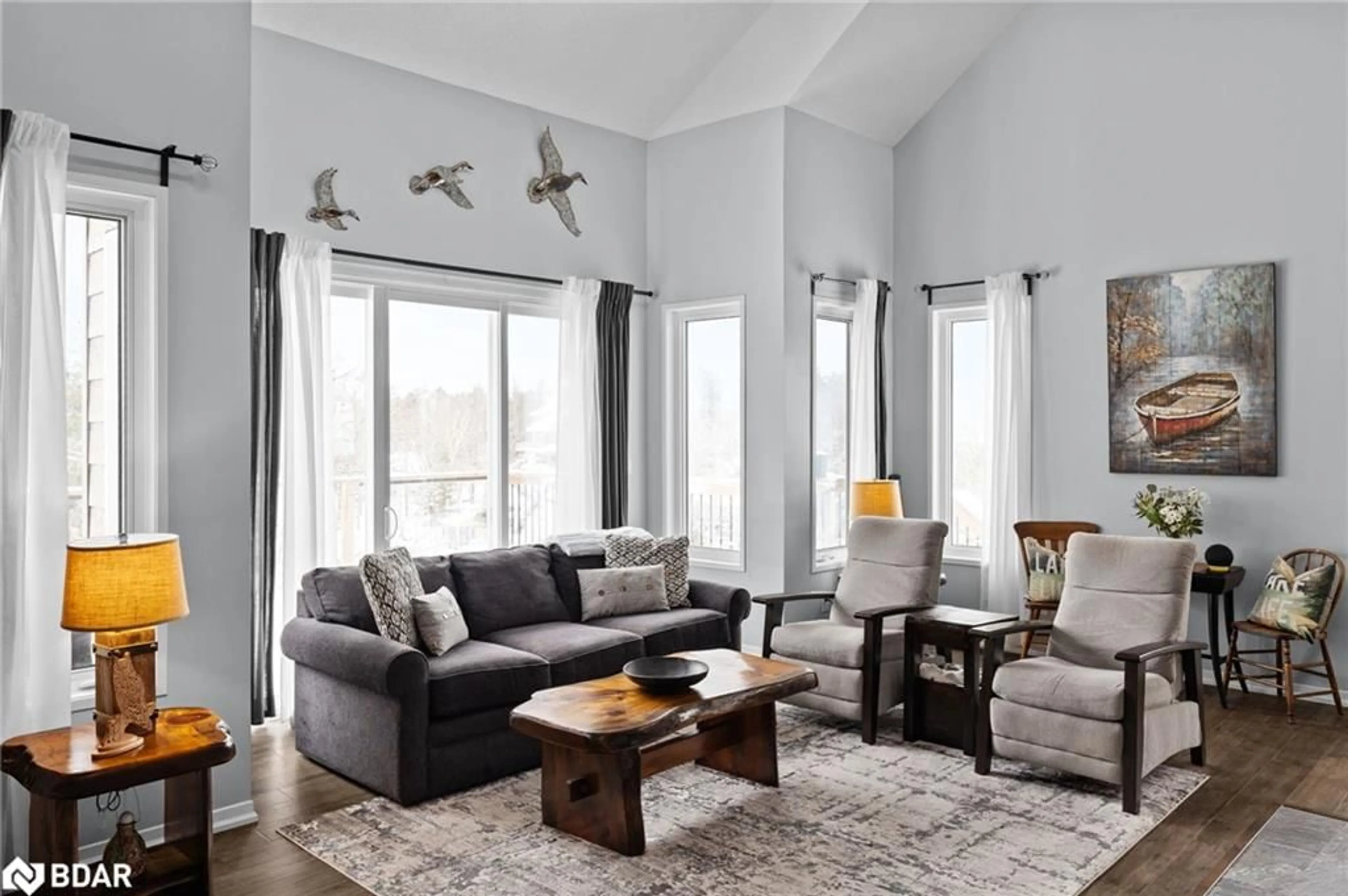 Living room with furniture, unknown for 2043 Beman Point Lane, Coldwater Ontario L0K 1E0