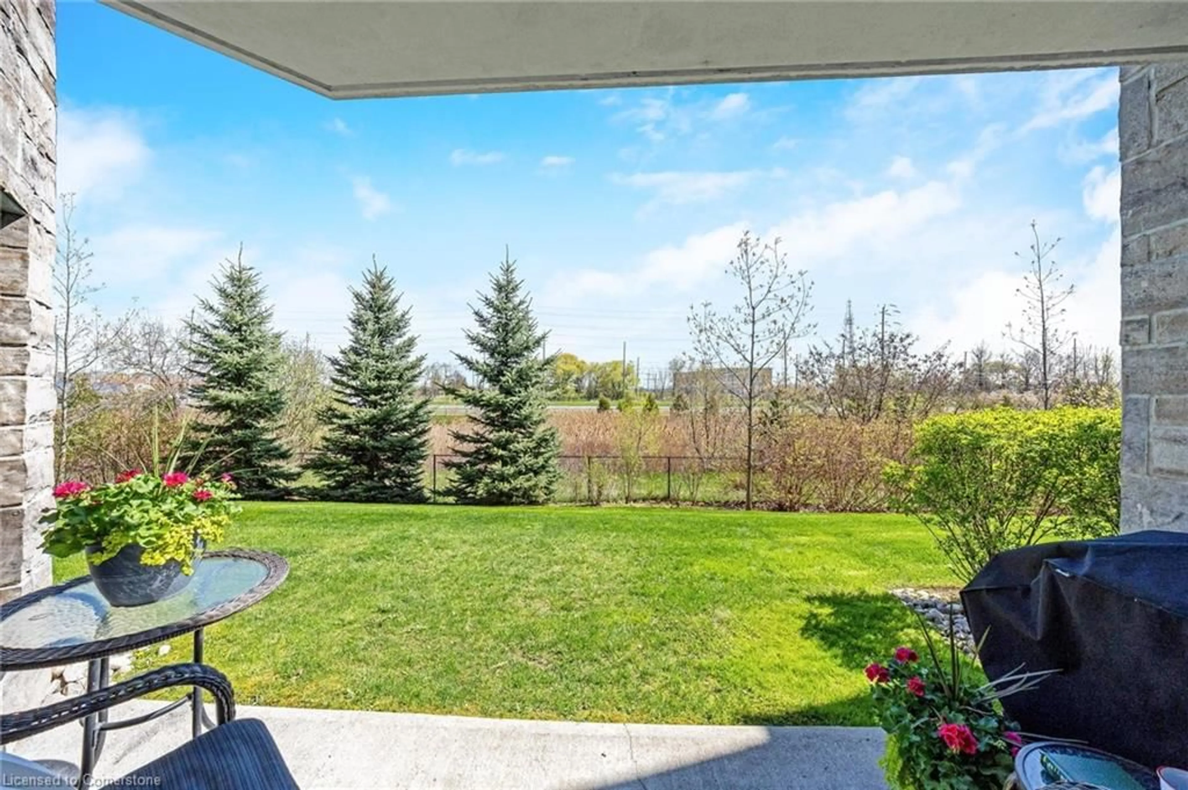Patio, water/lake/river/ocean view for 1470 Main E St #109, Milton Ontario L9T 8W6