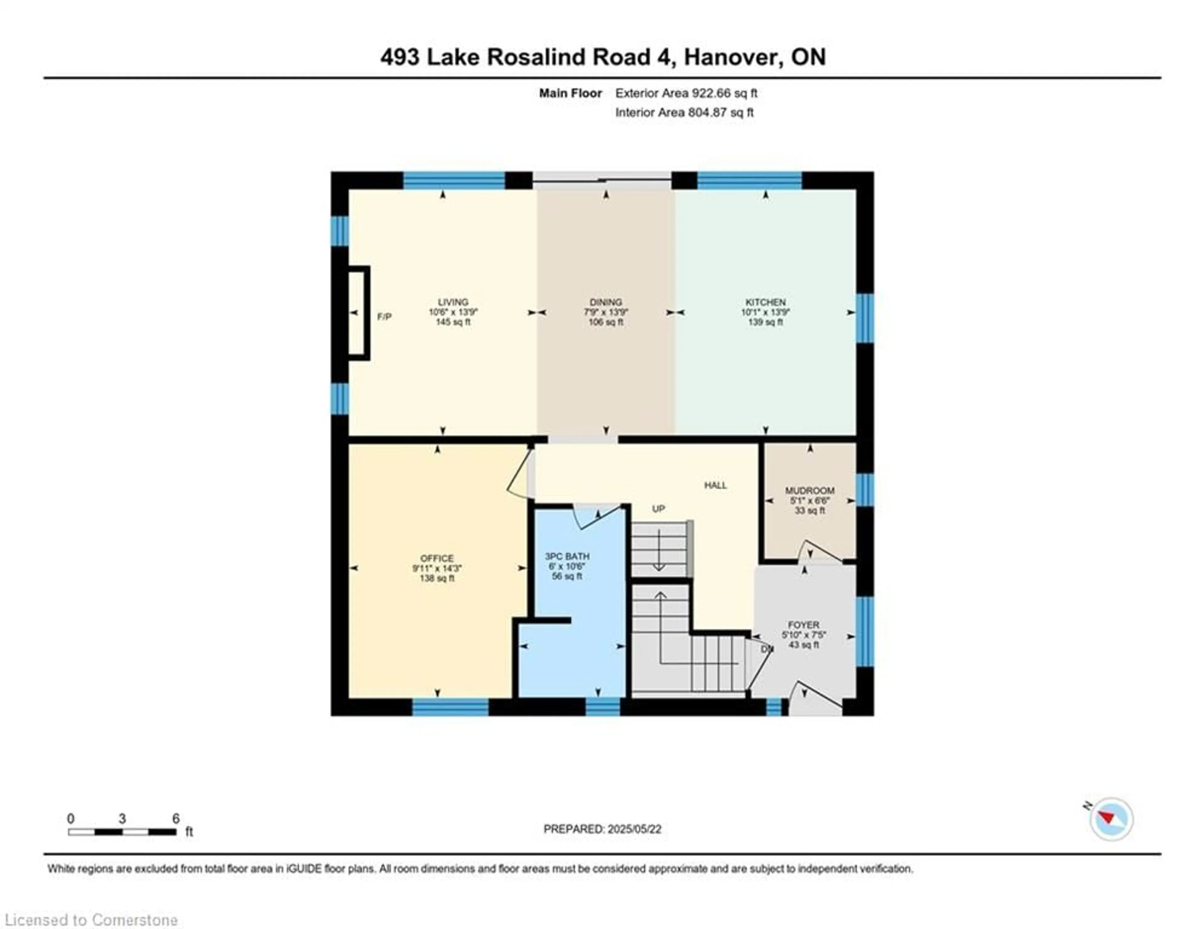Floor plan for 493 Lake Rosalind Rd 4, Hanover Ontario N4N 3B9