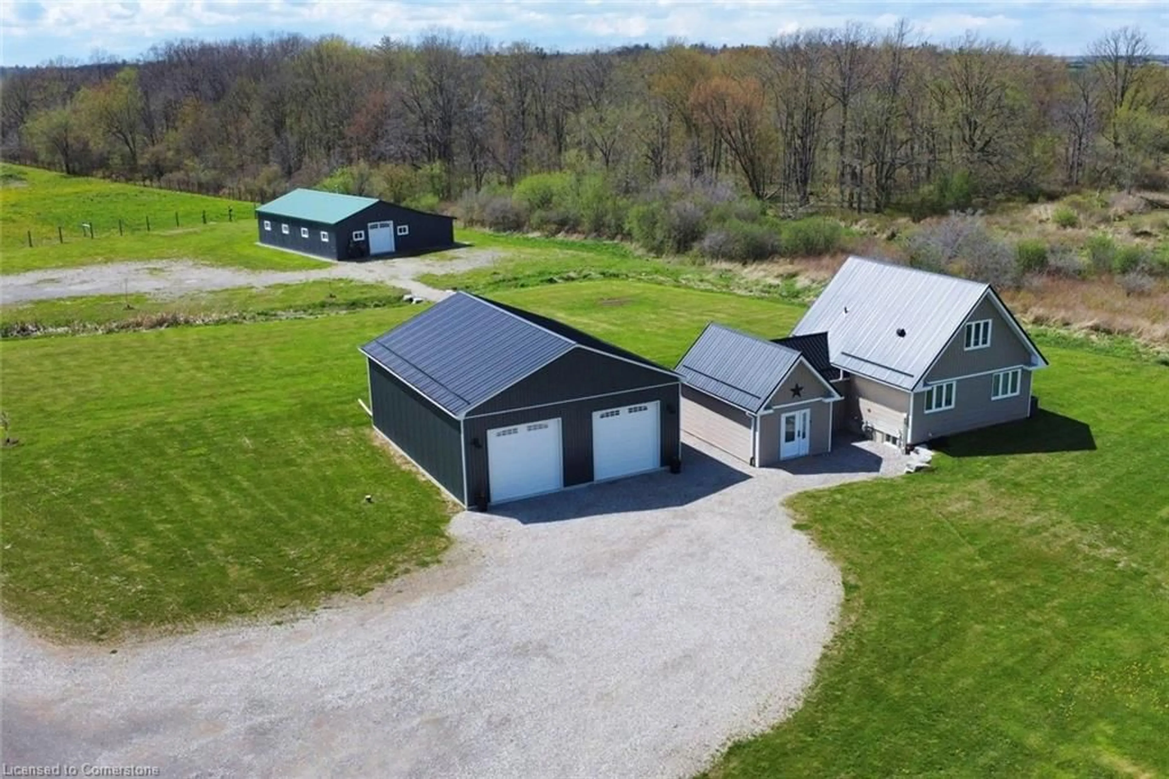 A pic from outside/outdoor area/front of a property/back of a property/a pic from drone, unknown for 861 Highway 56 Hwy, York Ontario N0A 1R0