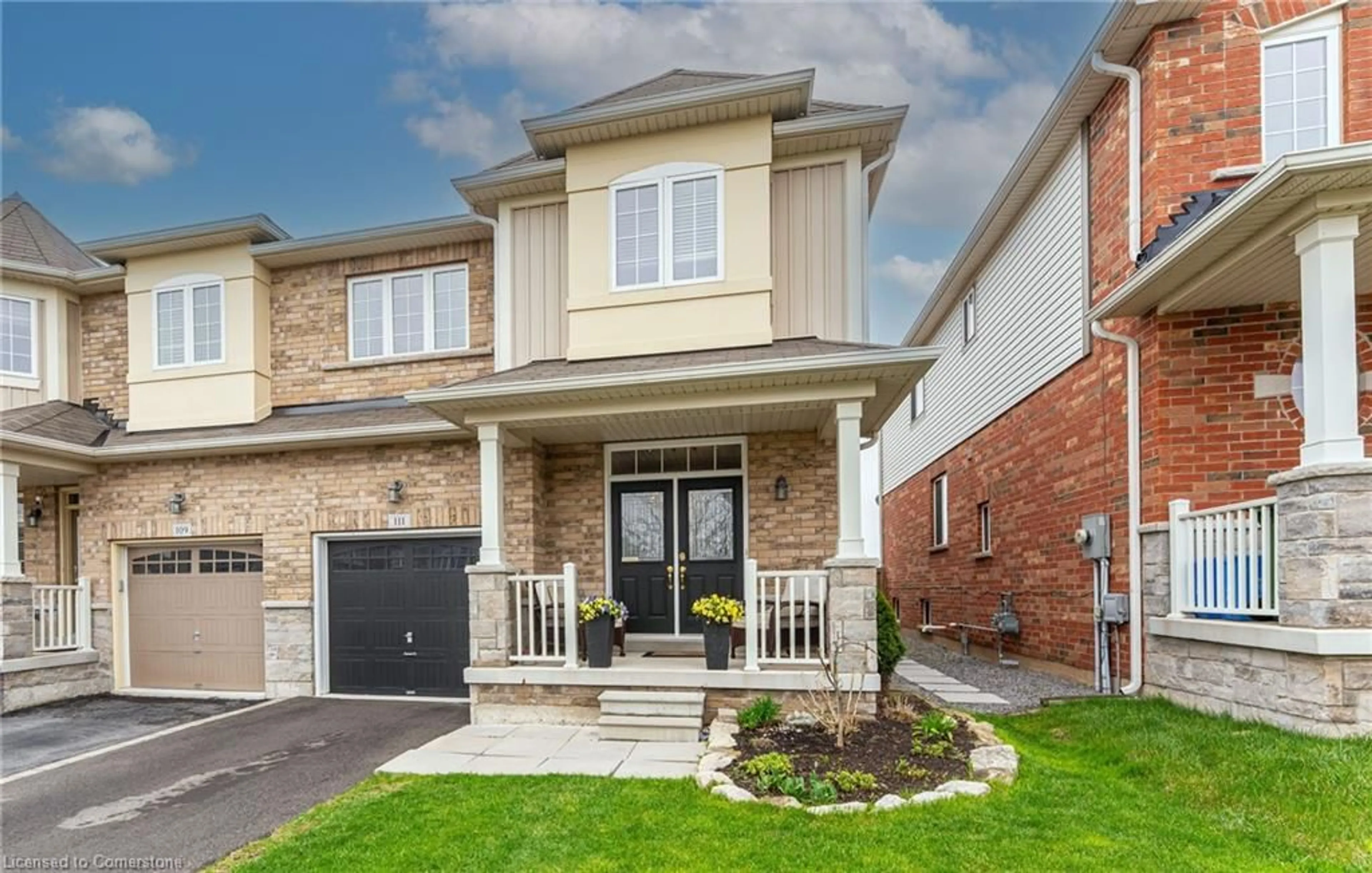 Home with brick exterior material, street for 111 Bousfield Rise, Hamilton Ontario L8B 0T4