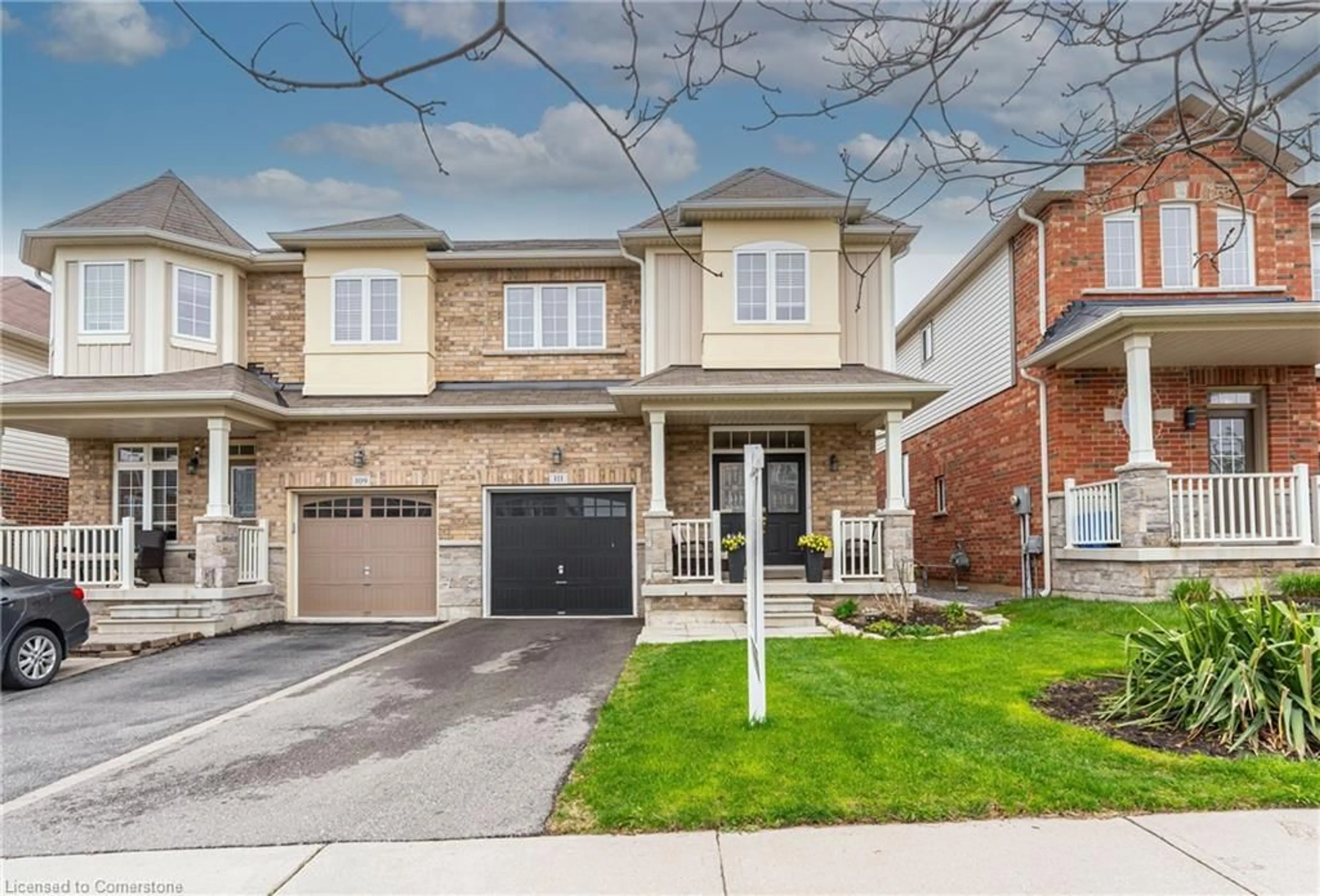 Home with brick exterior material, street for 111 Bousfield Rise, Hamilton Ontario L8B 0T4