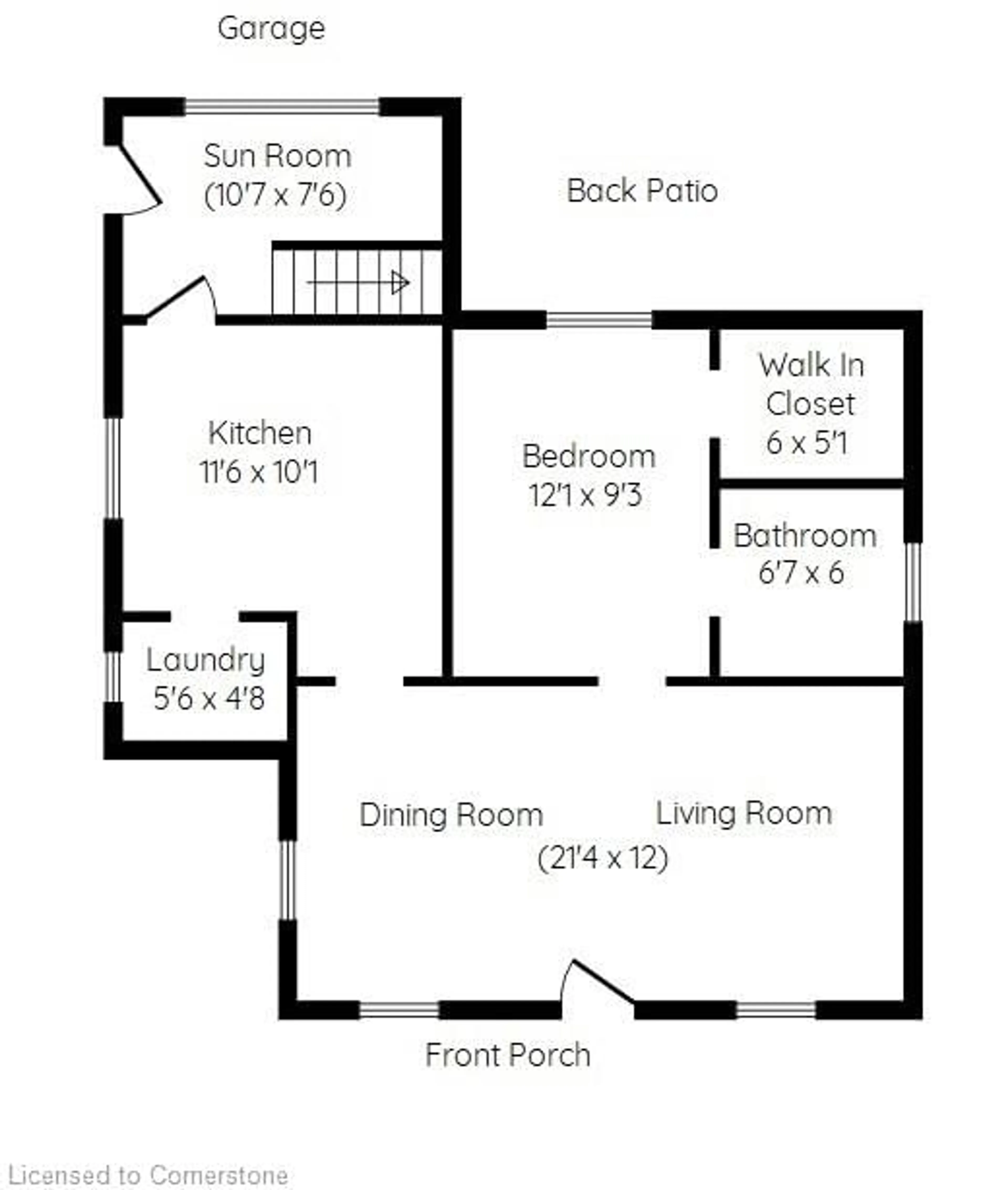 Floor plan for 17 Market St, Dundas Ontario L9H 2Y2