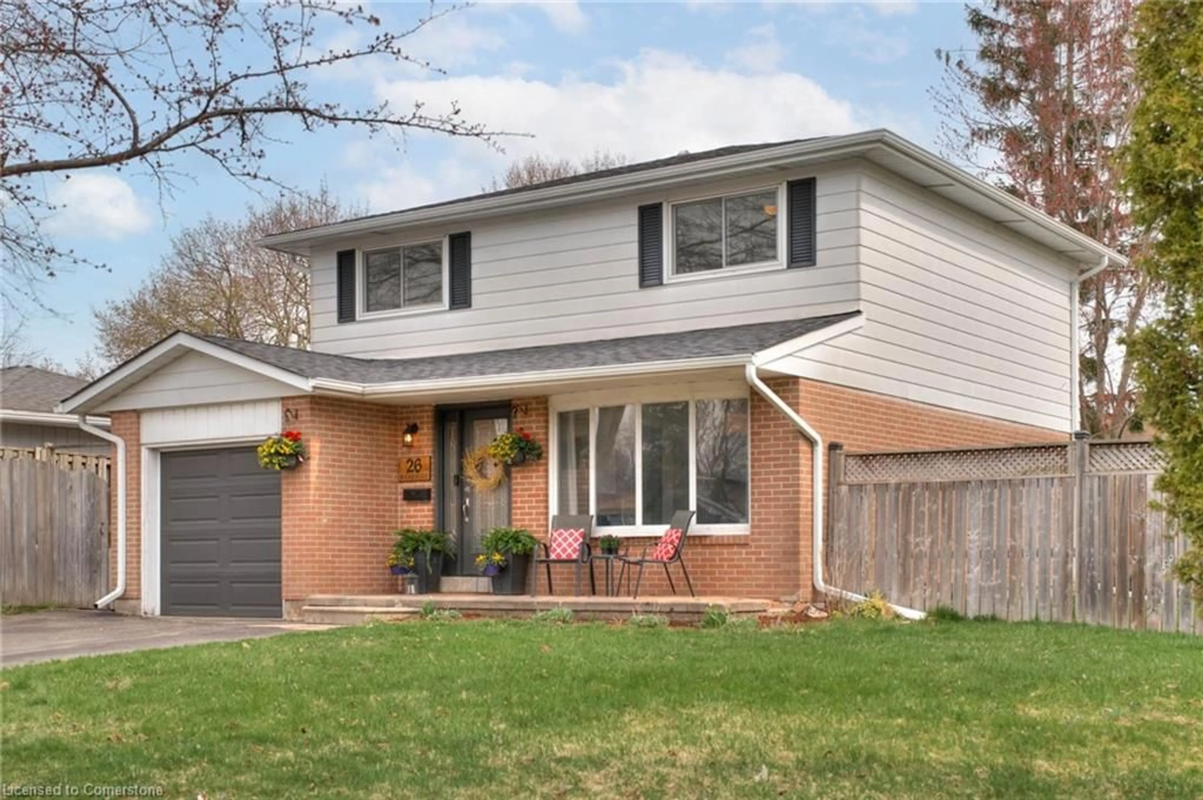 Home with brick exterior material, street for 26 Markwood Dr, Kitchener Ontario N2M 2H5