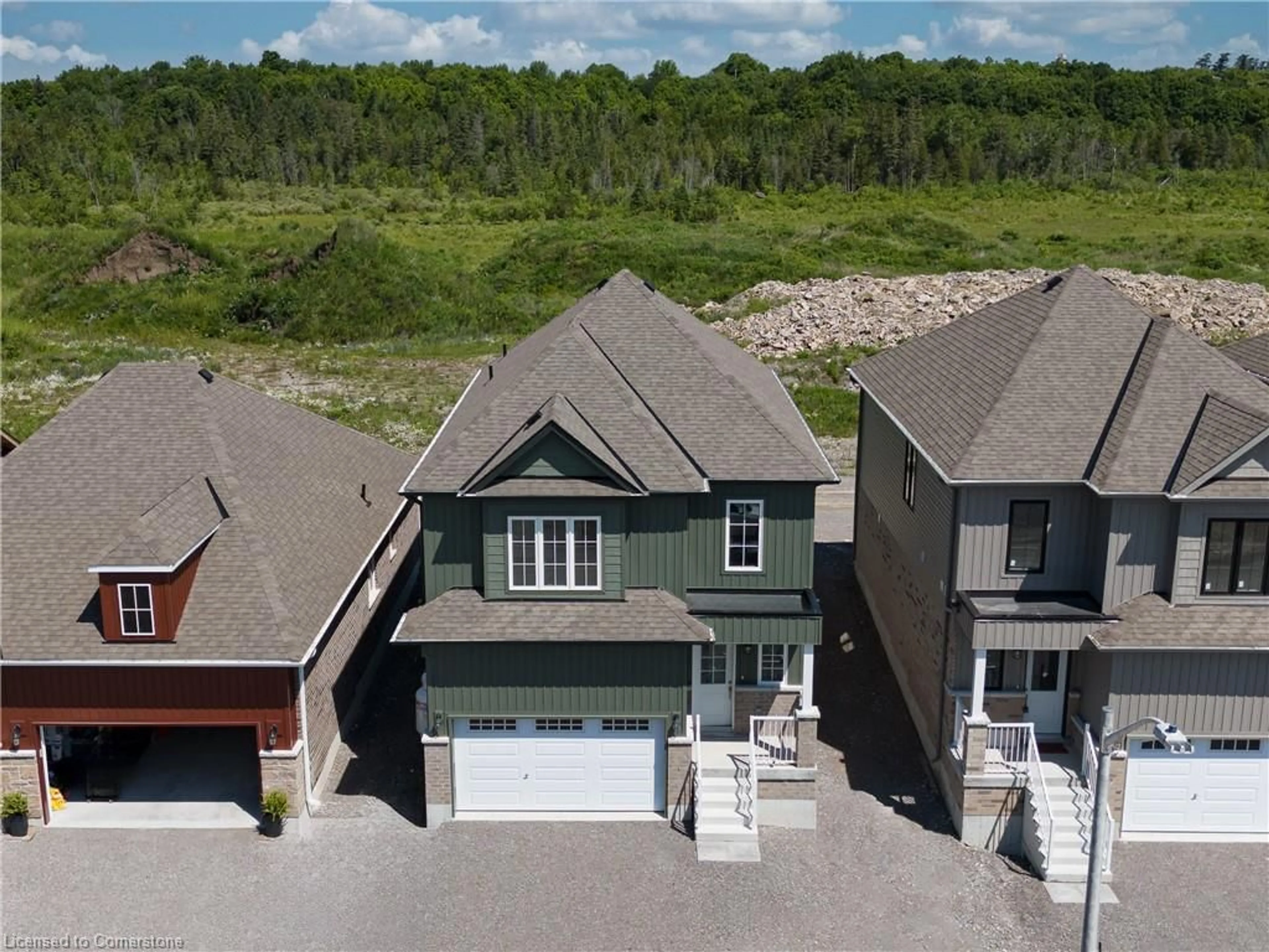 A pic from outside/outdoor area/front of a property/back of a property/a pic from drone, water/lake/river/ocean view for 32 Hillcroft Way, Bobcaygeon Ontario K0M 1A0