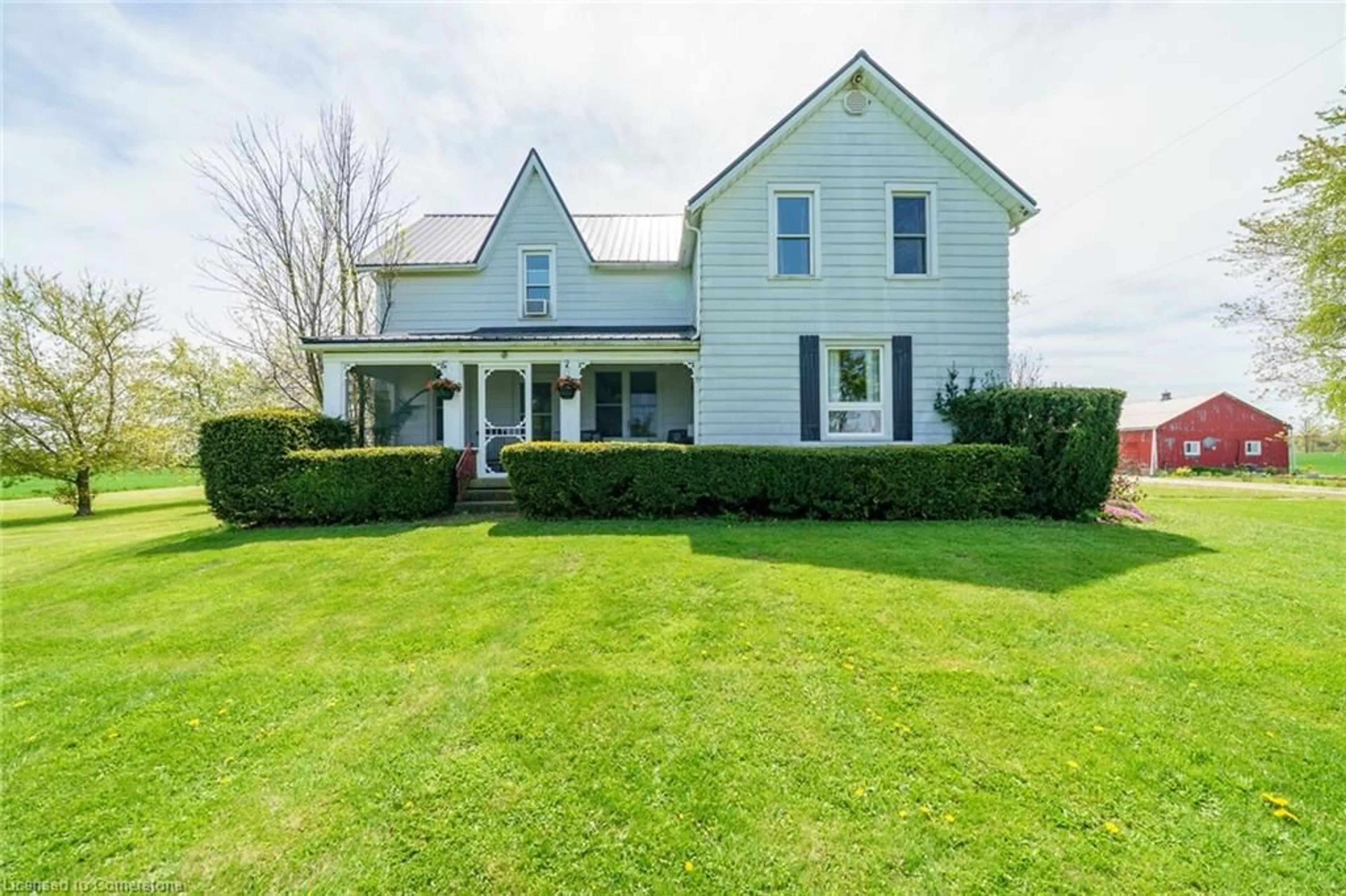 A pic from outside/outdoor area/front of a property/back of a property/a pic from drone, street for 5780 Highway 3, Cayuga Ontario N0A 1E0