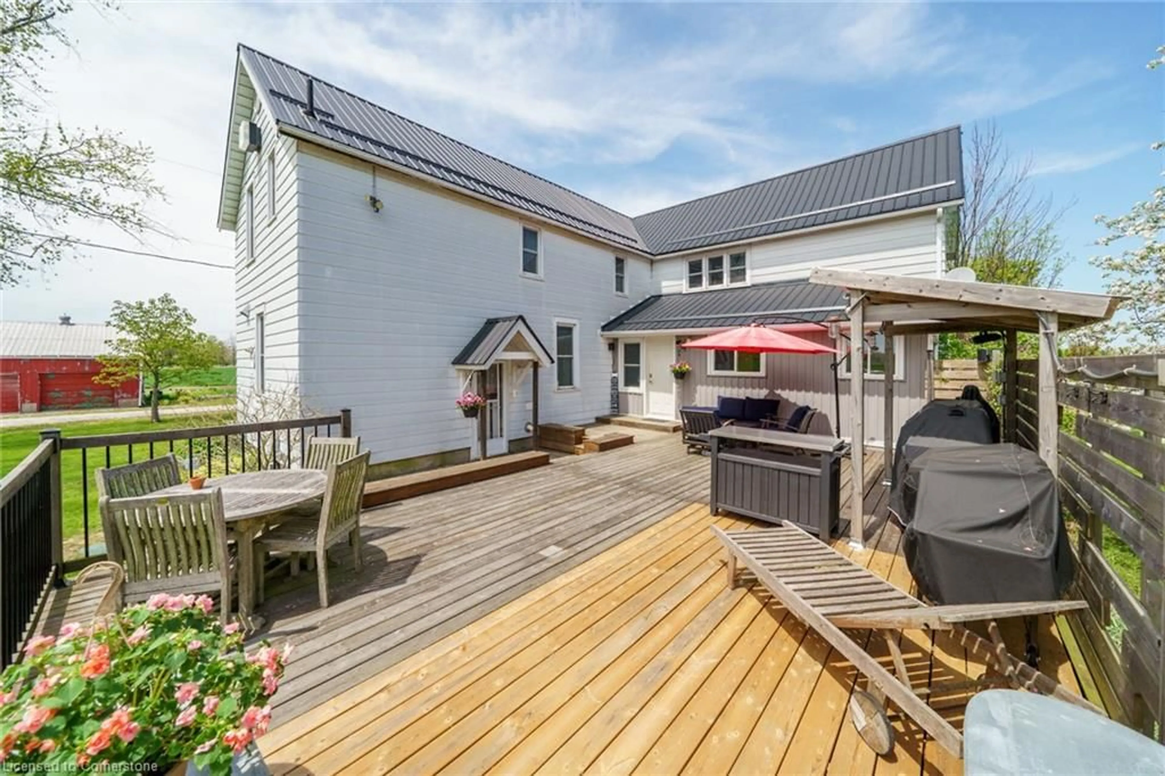 A pic from outside/outdoor area/front of a property/back of a property/a pic from drone, street for 5780 Highway 3, Cayuga Ontario N0A 1E0