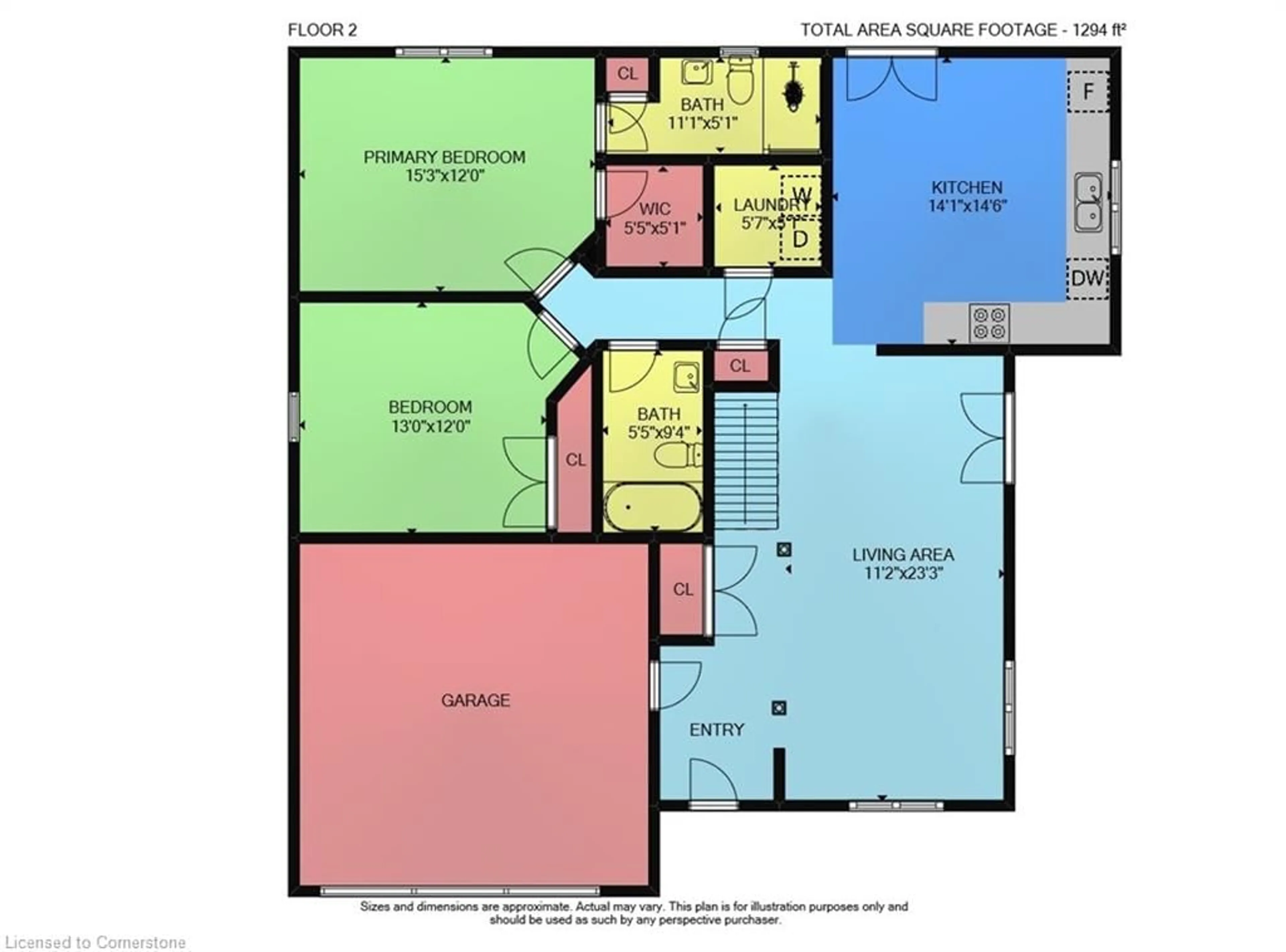Floor plan for 3238 Charleston Dr, Ridgeway Ontario L0S 1N0