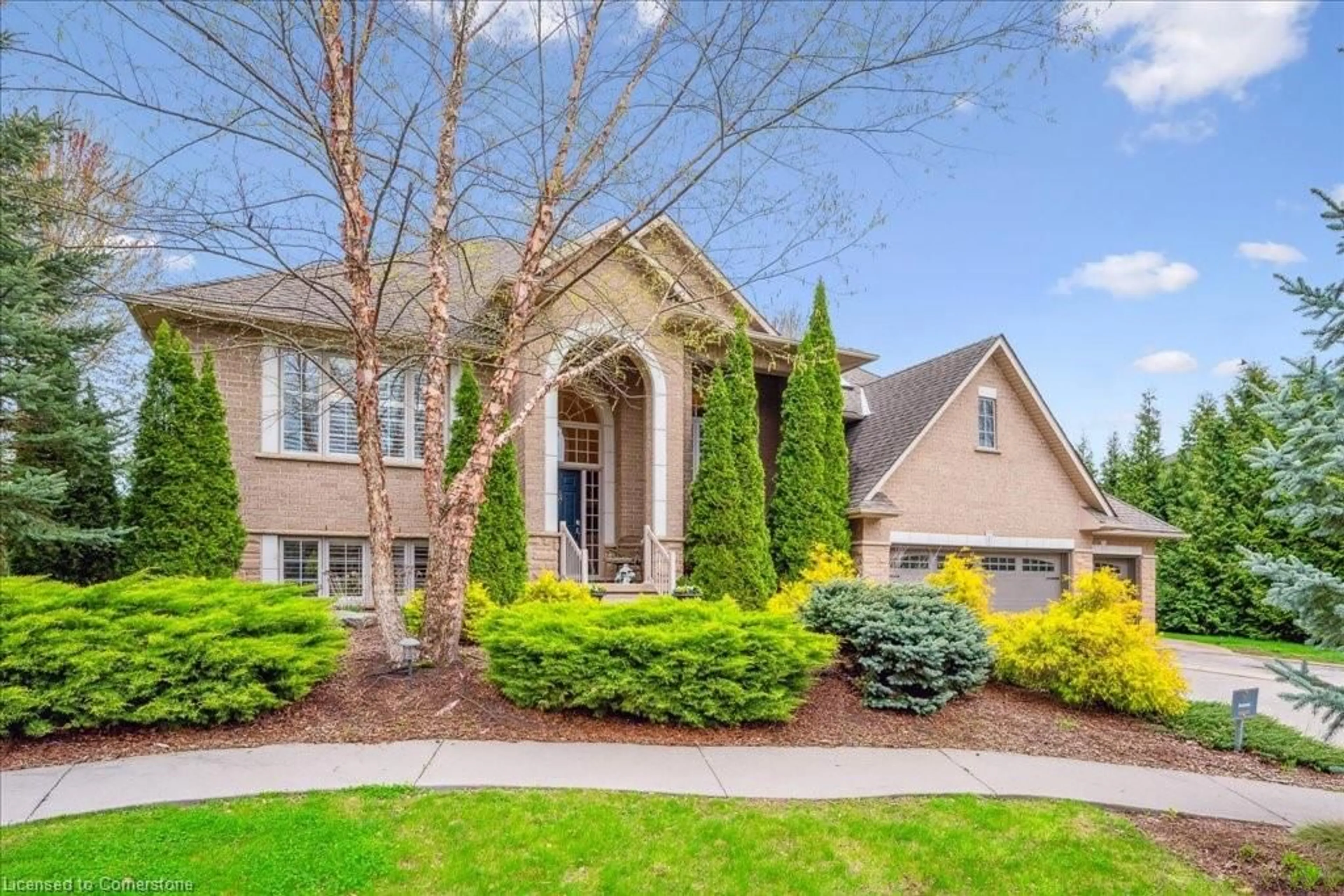 Home with brick exterior material, street for 1 Franks Lane, Brantford Ontario N3T 5L7