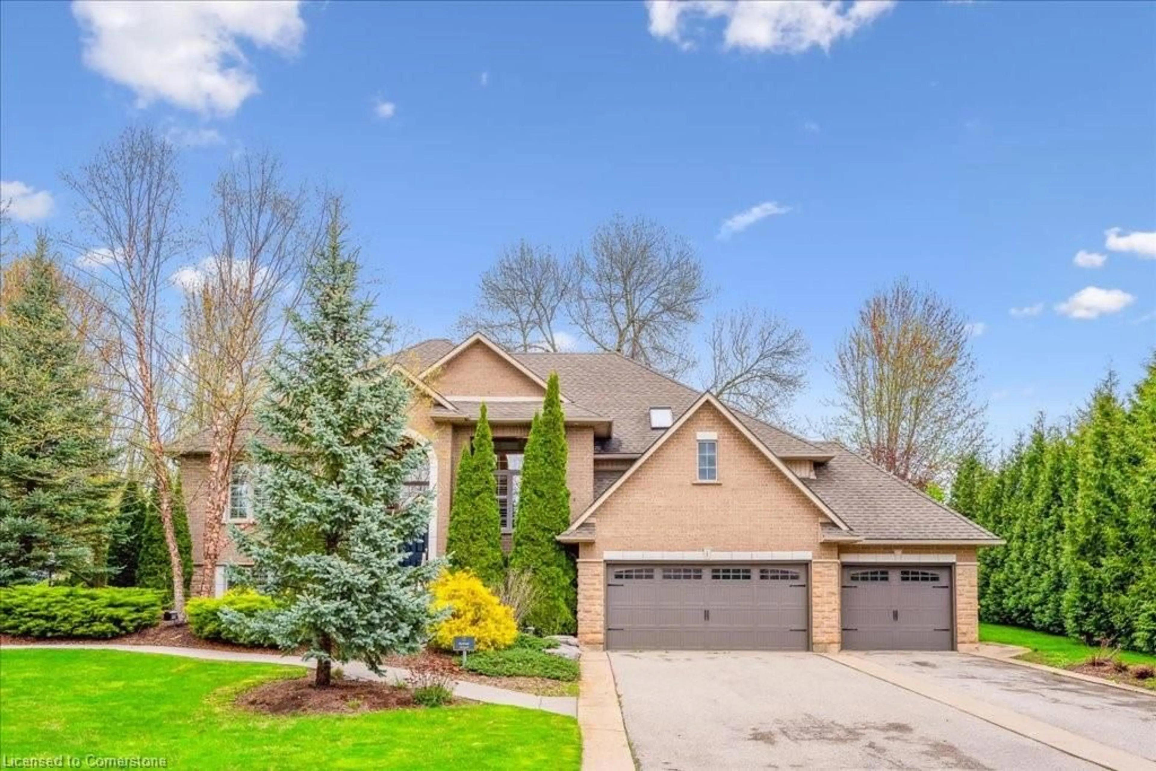 Home with brick exterior material, street for 1 Franks Lane, Brantford Ontario N3T 5L7