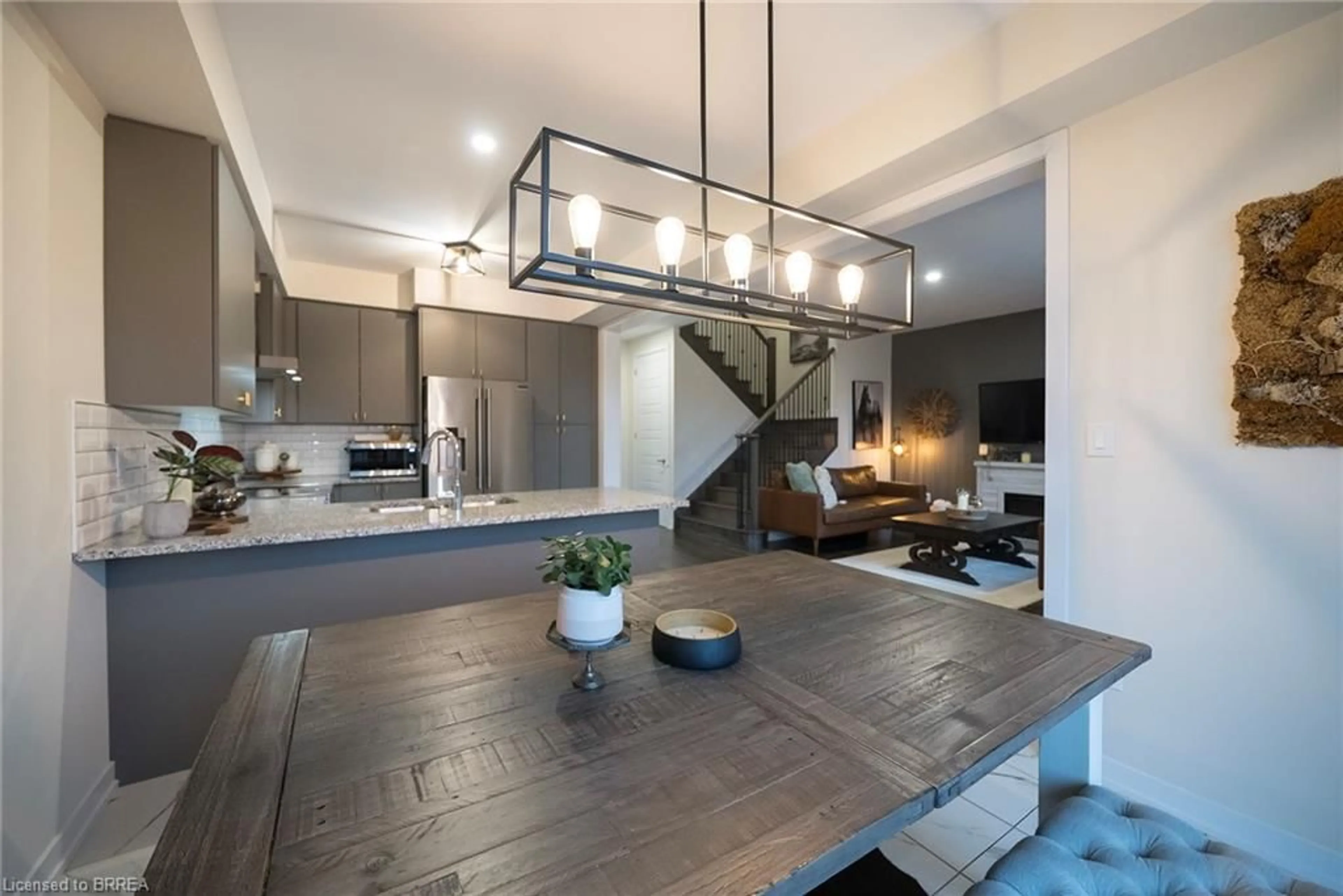 Open concept kitchen, unknown for 63 Santos Dr, Caledonia Ontario N3W 0H2