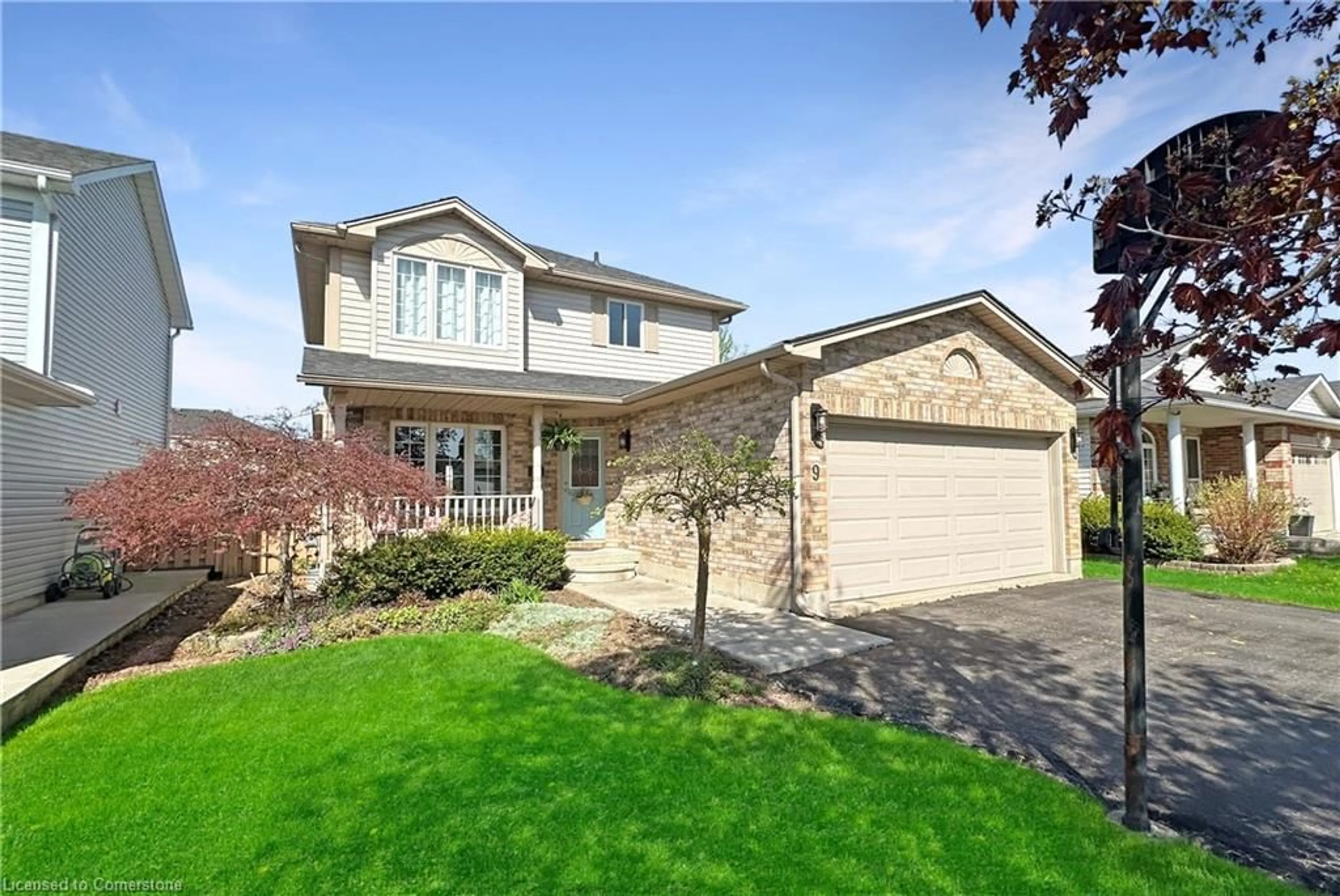 Home with brick exterior material, street for 9 Lindsay Dr, Caledonia Ontario N3W 2M2