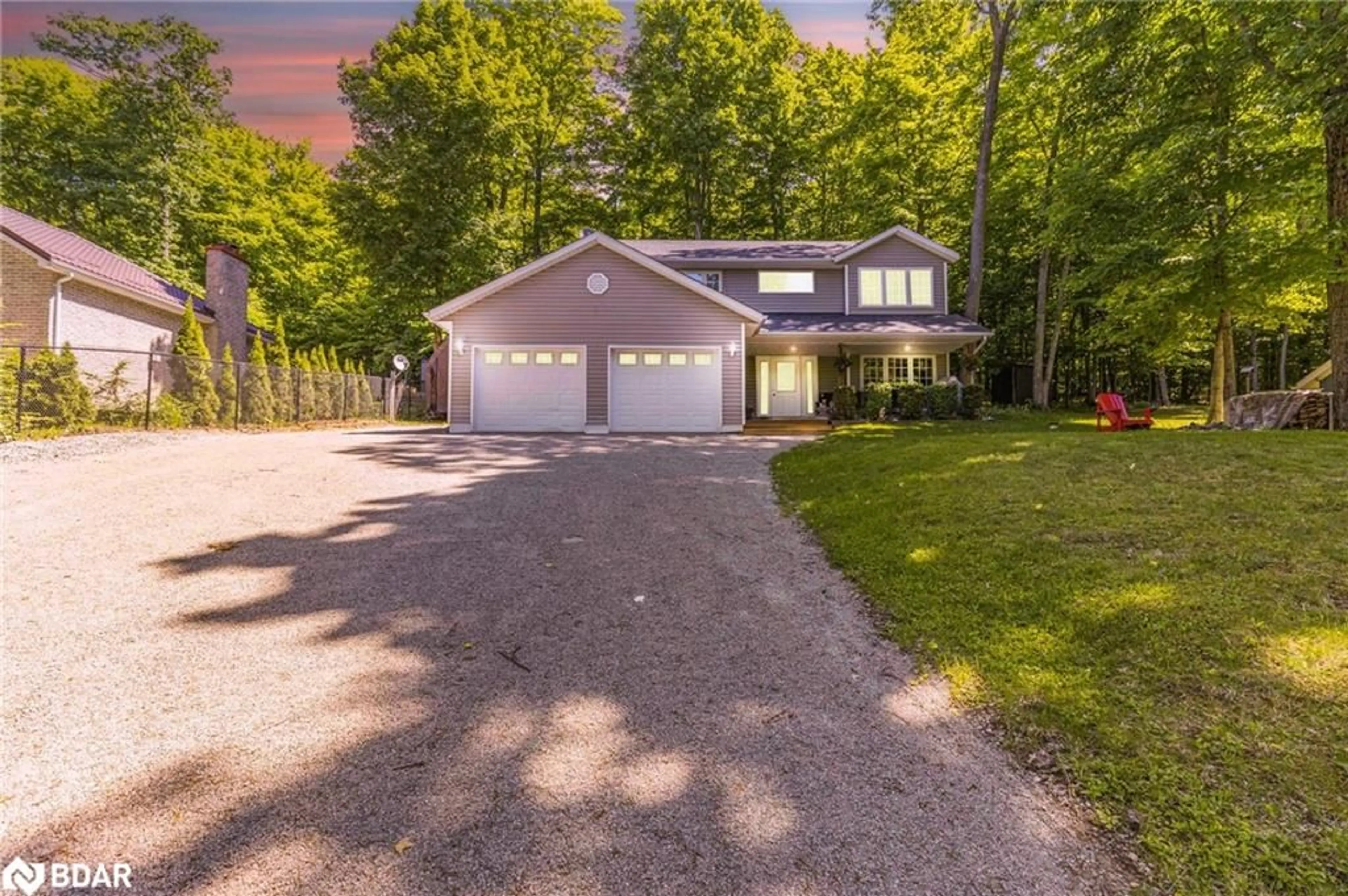 A pic from outside/outdoor area/front of a property/back of a property/a pic from drone, unknown for 87 Farlain Lake Rd, Tiny Ontario L9M 0B5