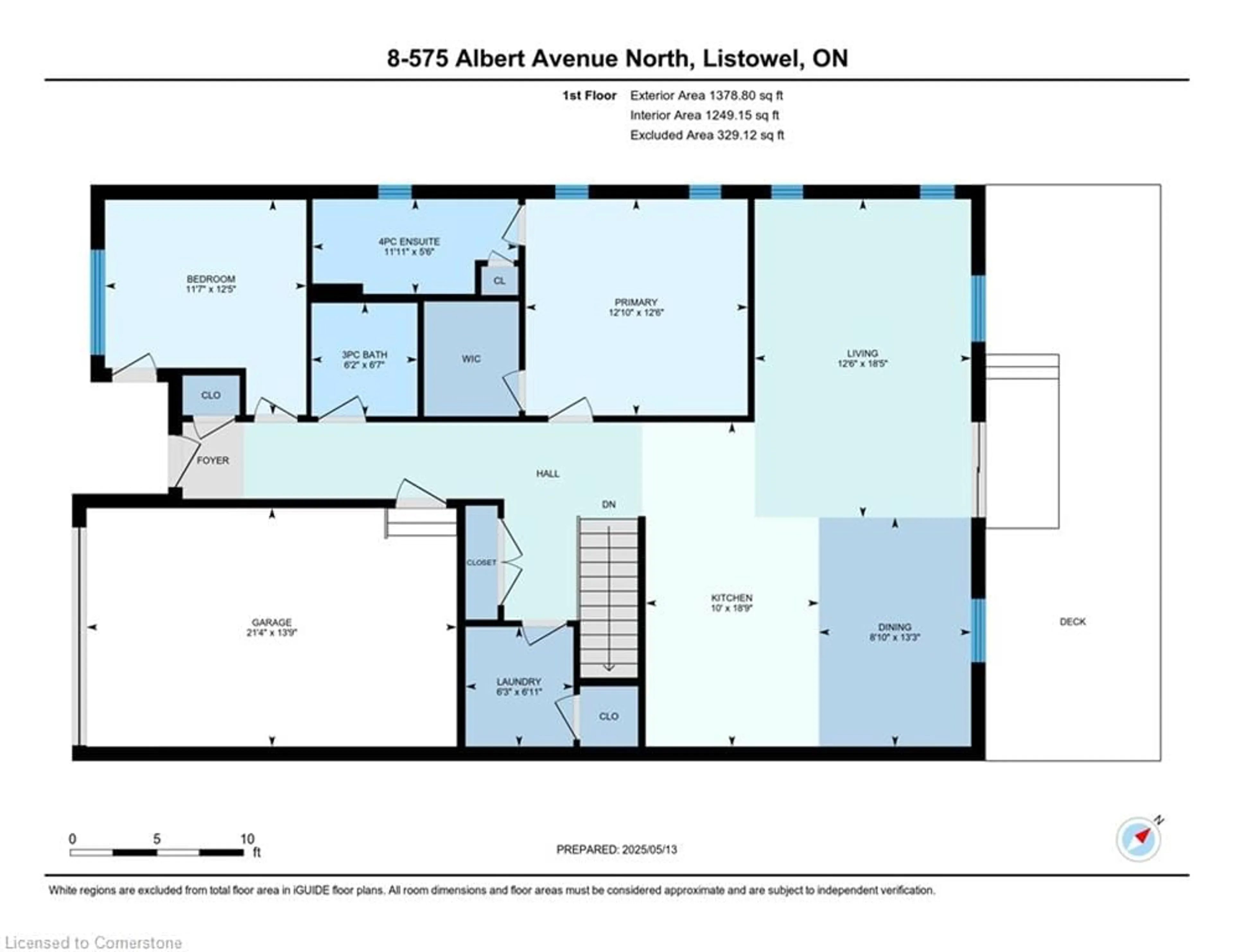 Floor plan for 575 Albert Ave #8, Listowel Ontario N4W 0G9