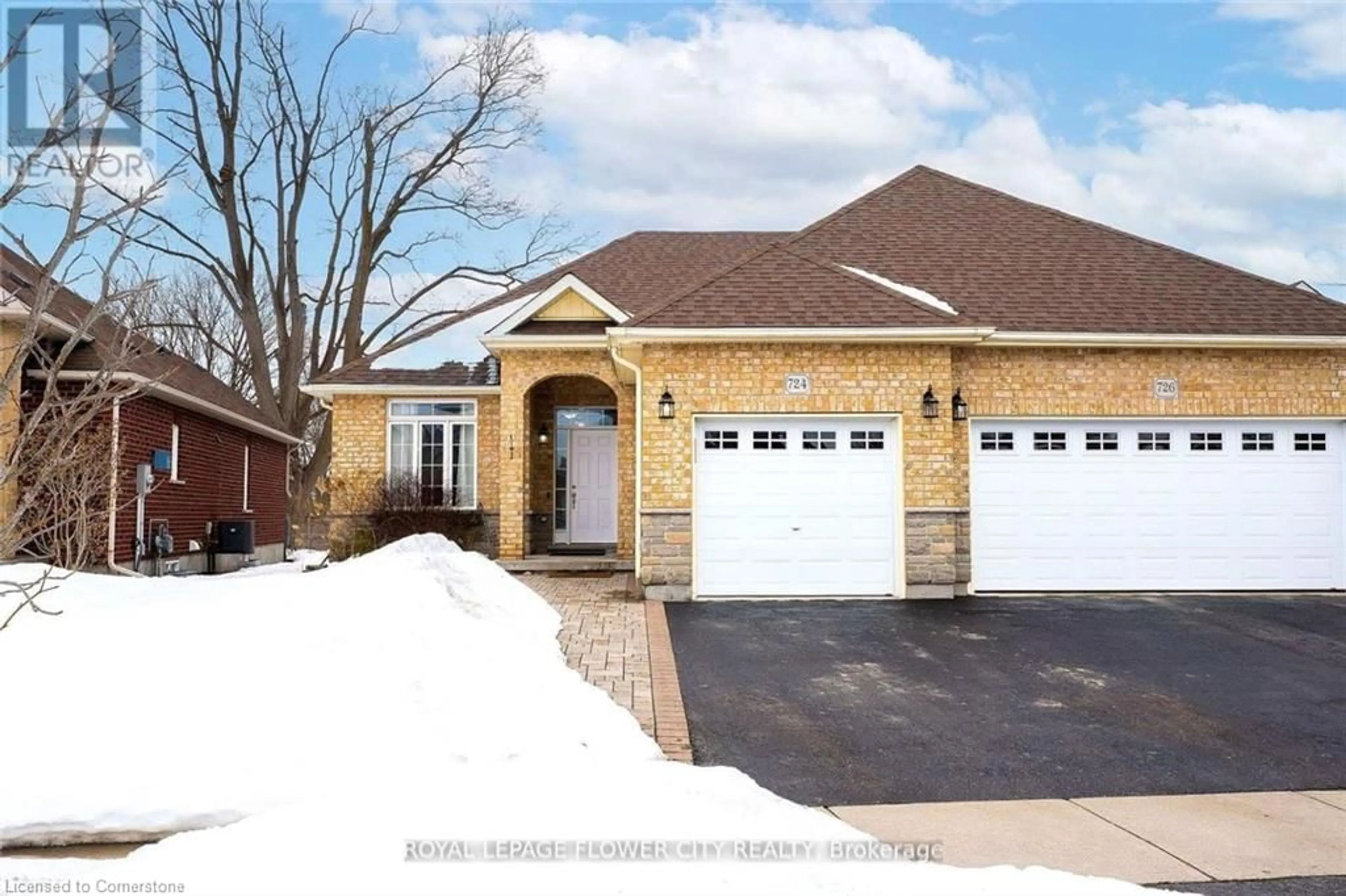 Home with brick exterior material, street for 724 Garden Court Cres, Woodstock Ontario N4T 1W6