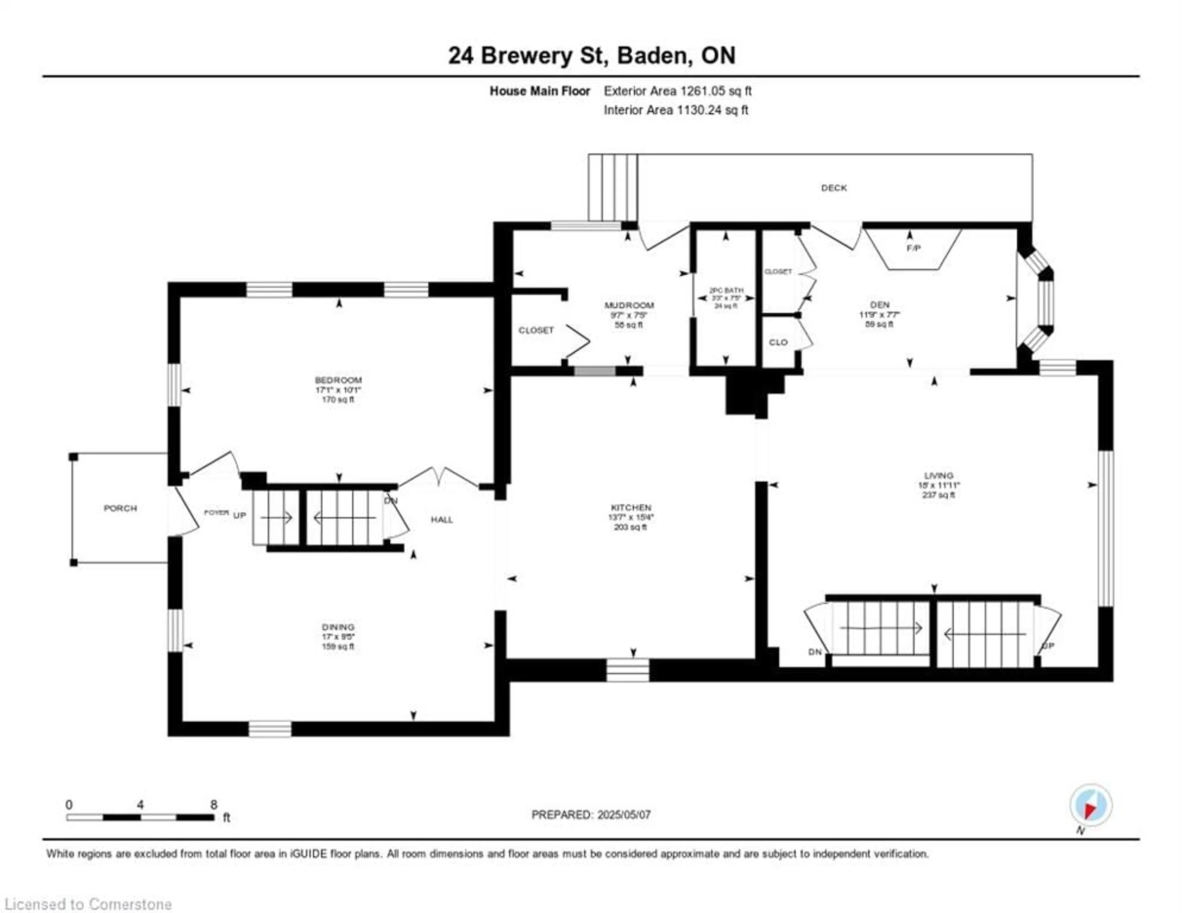 Floor plan for 24 Brewery St, Baden Ontario N3A 2S7