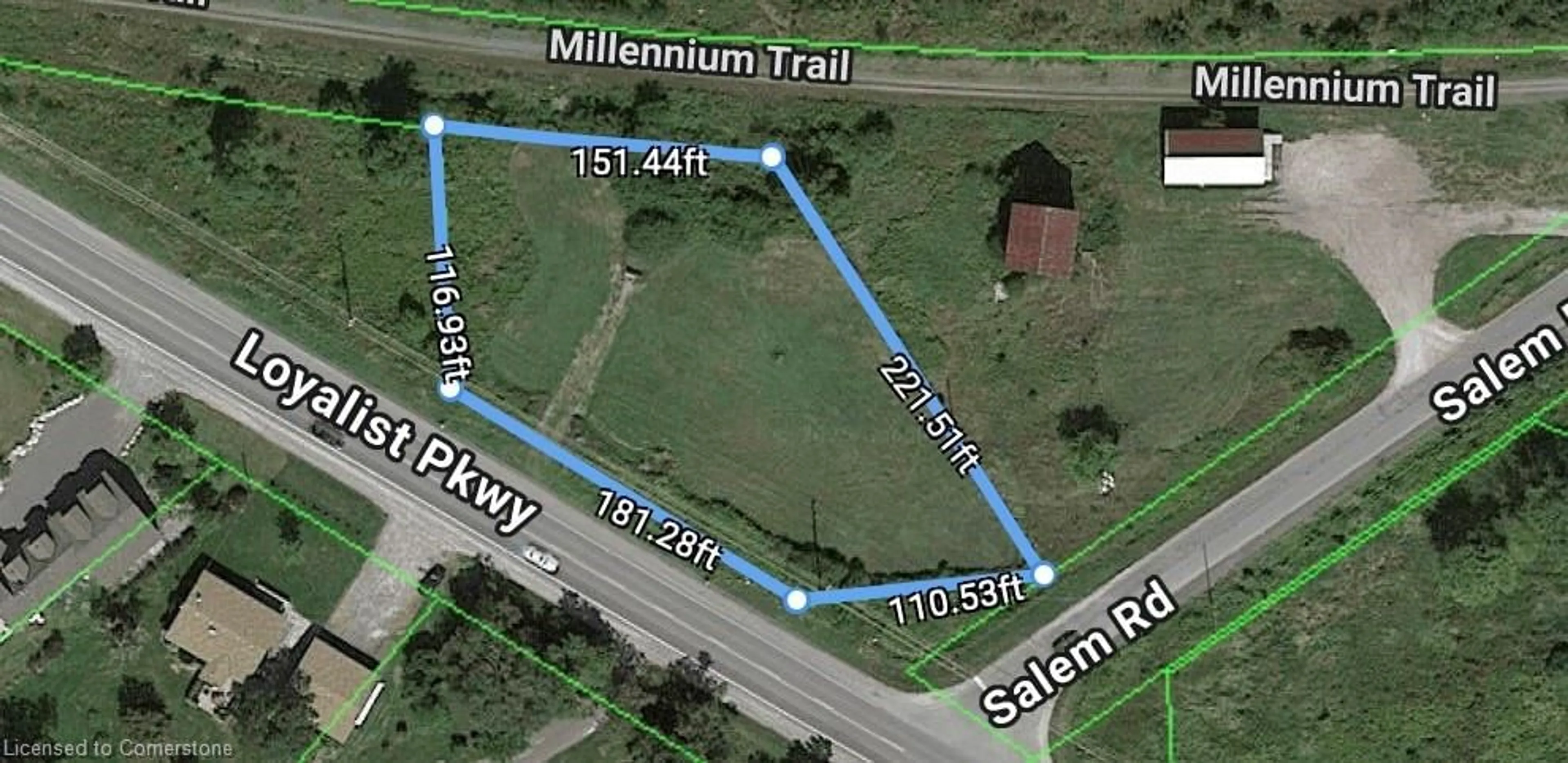 A pic from outside/outdoor area/front of a property/back of a property/a pic from drone, street for 00 Loyalist Parkway, Prince Edward Ontario K0K 1L0
