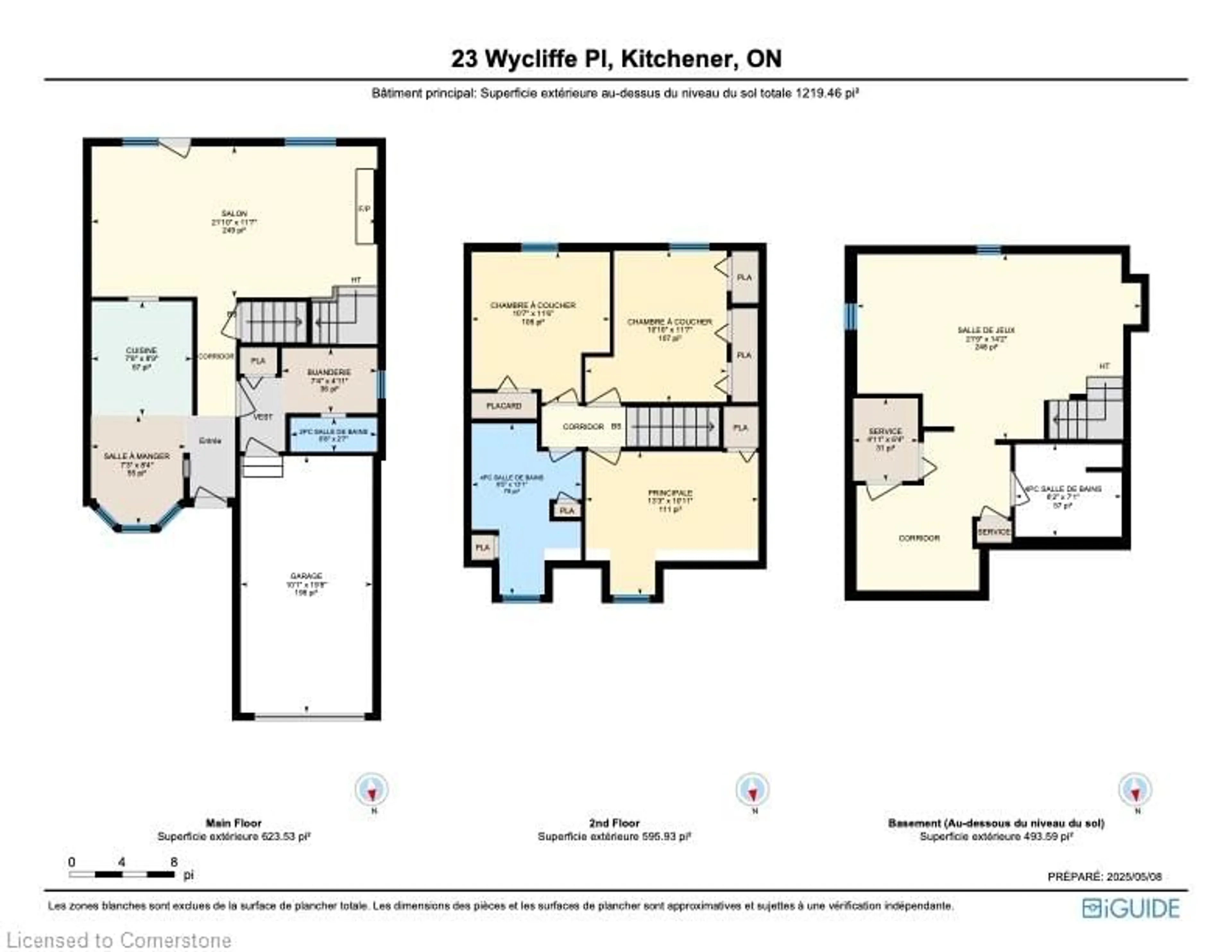 Floor plan for 23 Wycliffe Pl, Kitchener Ontario N2M 5J6