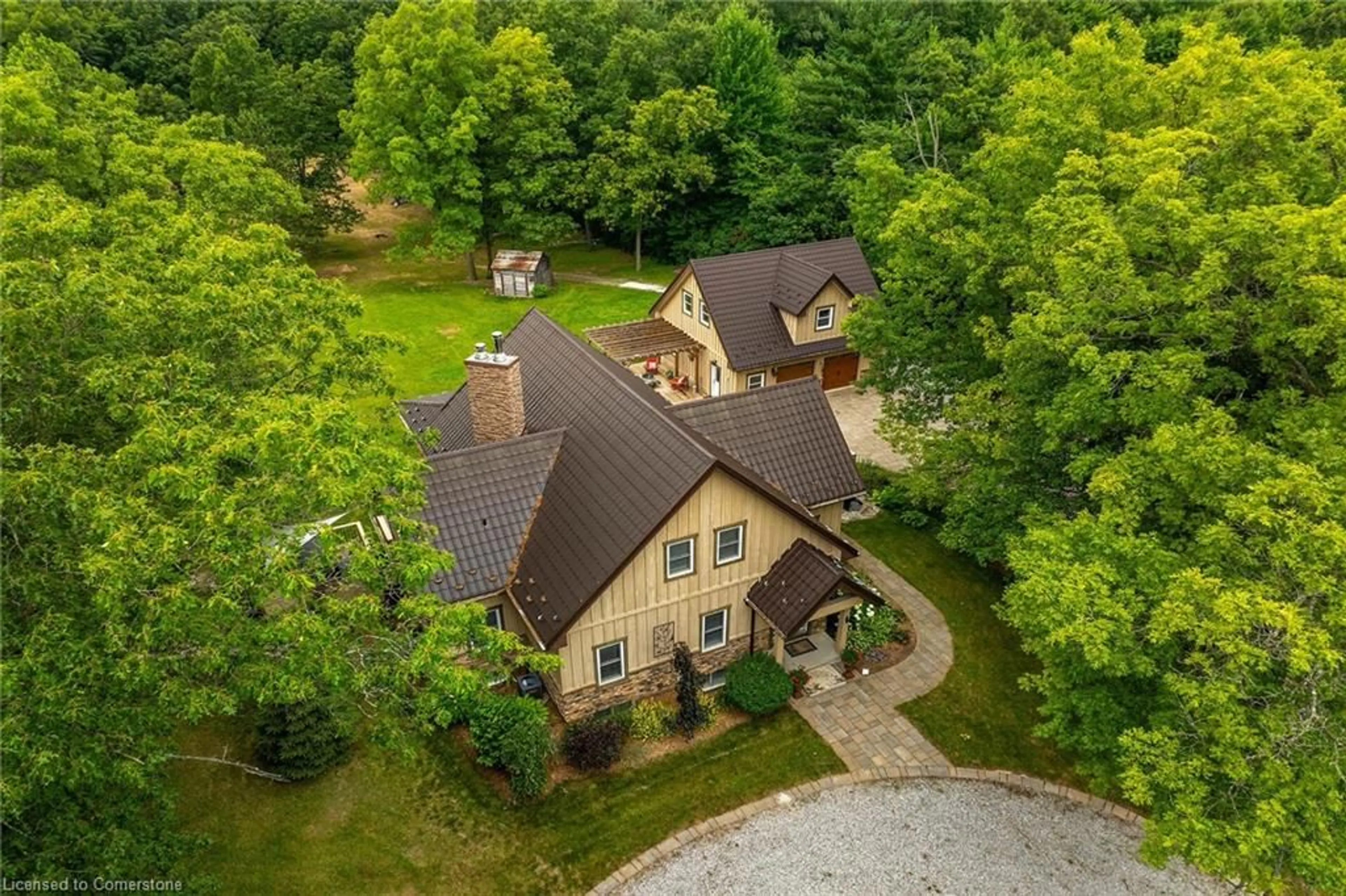 A pic from outside/outdoor area/front of a property/back of a property/a pic from drone, unknown for 971 Charlotteville 10 Rd, Simcoe Ontario N3Y 2V8
