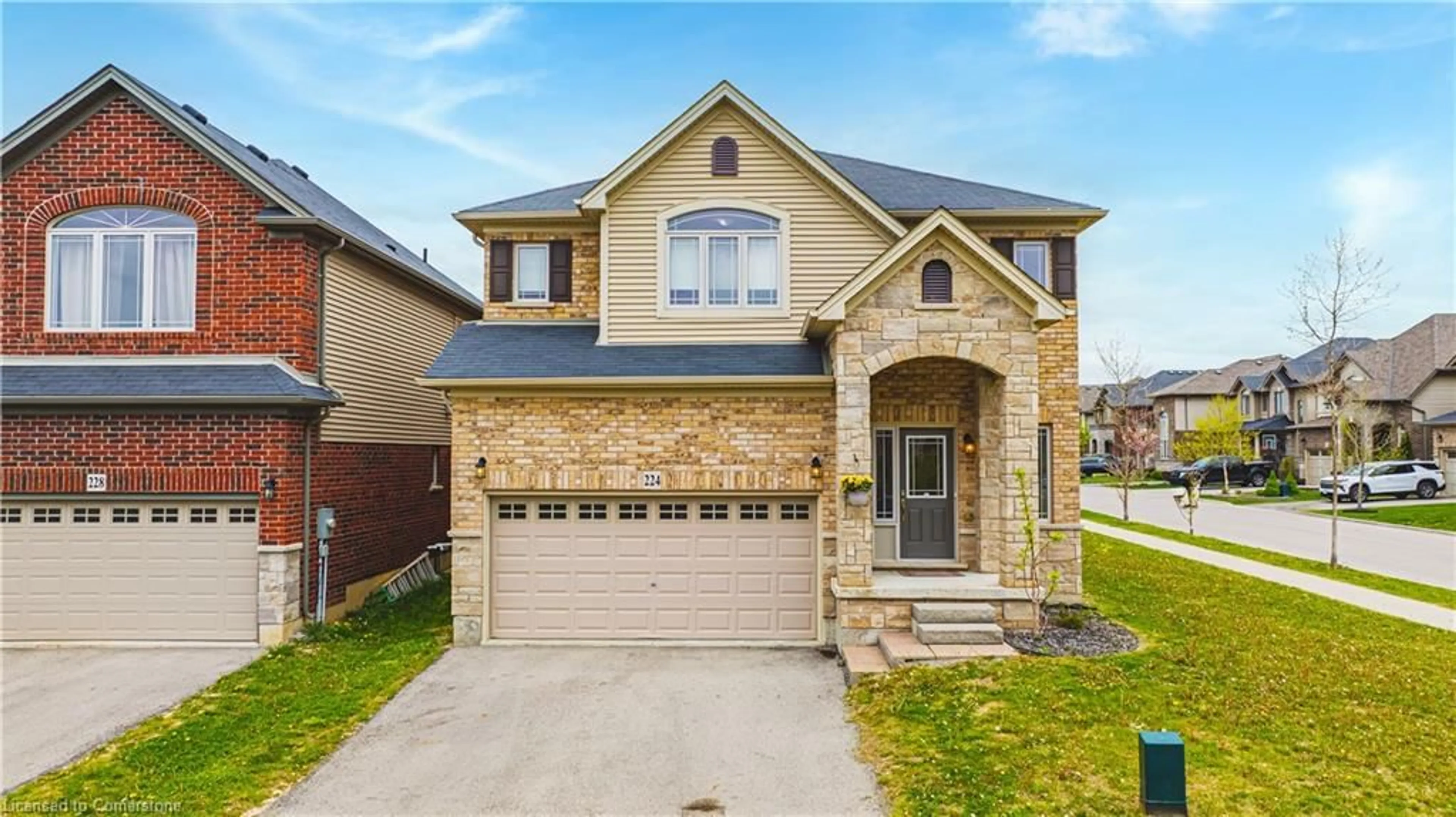 Home with brick exterior material, street for 224 Pumpkin Pass, Binbrook Ontario L0R 1C0