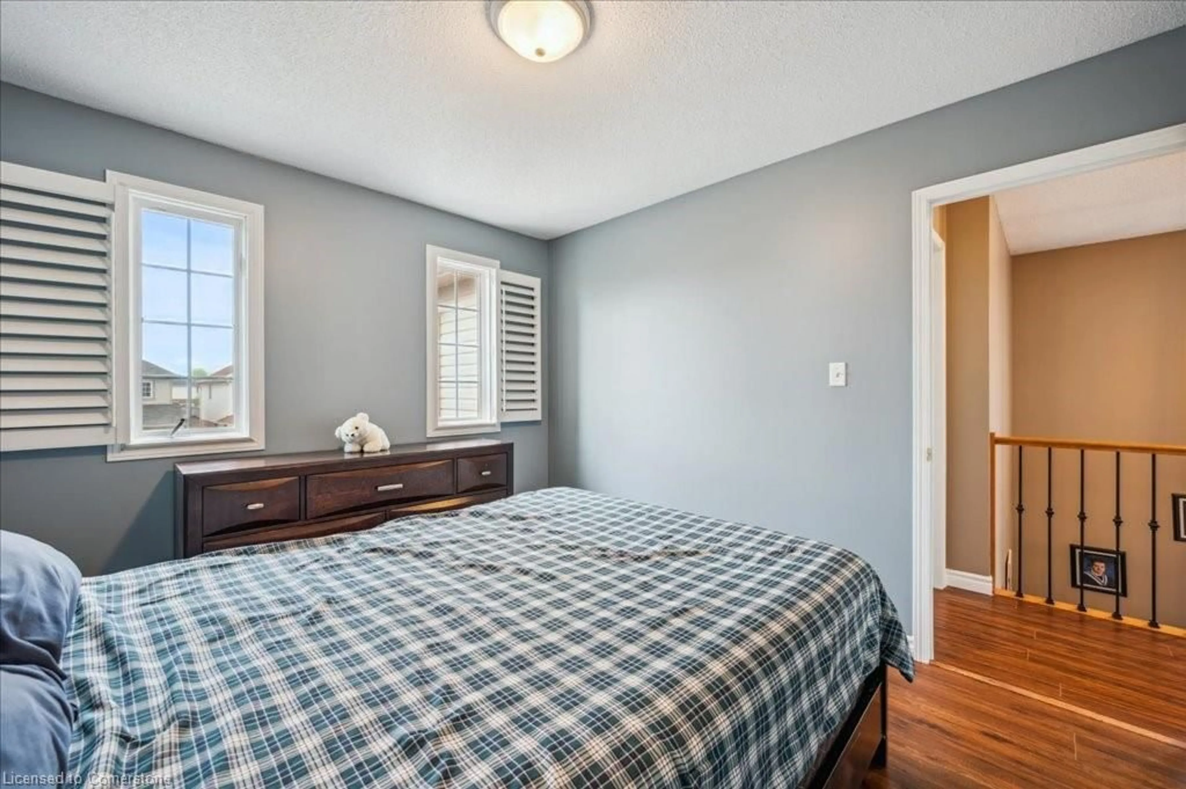Bedroom with bed, unknown for 519 Commonwealth Cres, Kitchener Ontario N2E 4K2