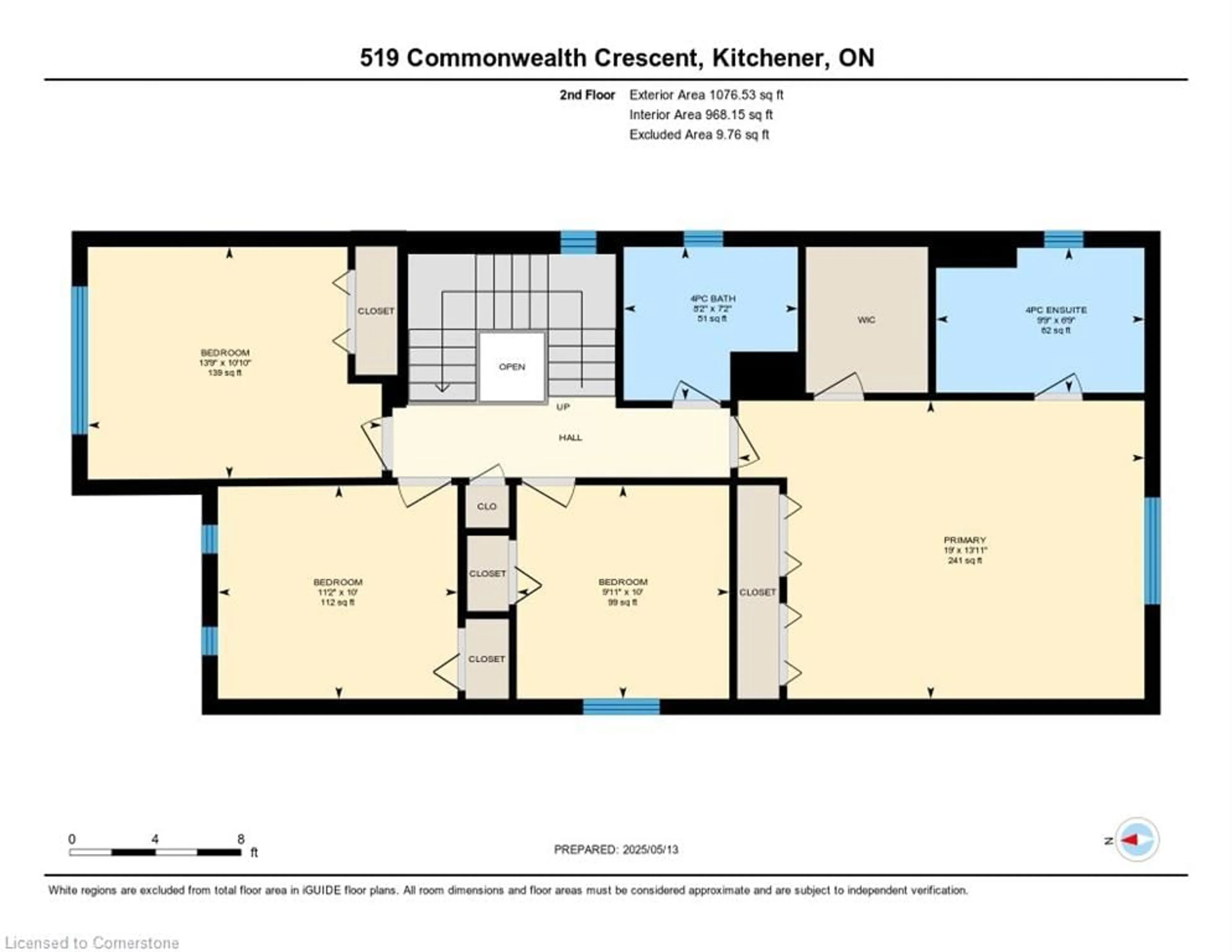 Floor plan for 519 Commonwealth Cres, Kitchener Ontario N2E 4K2