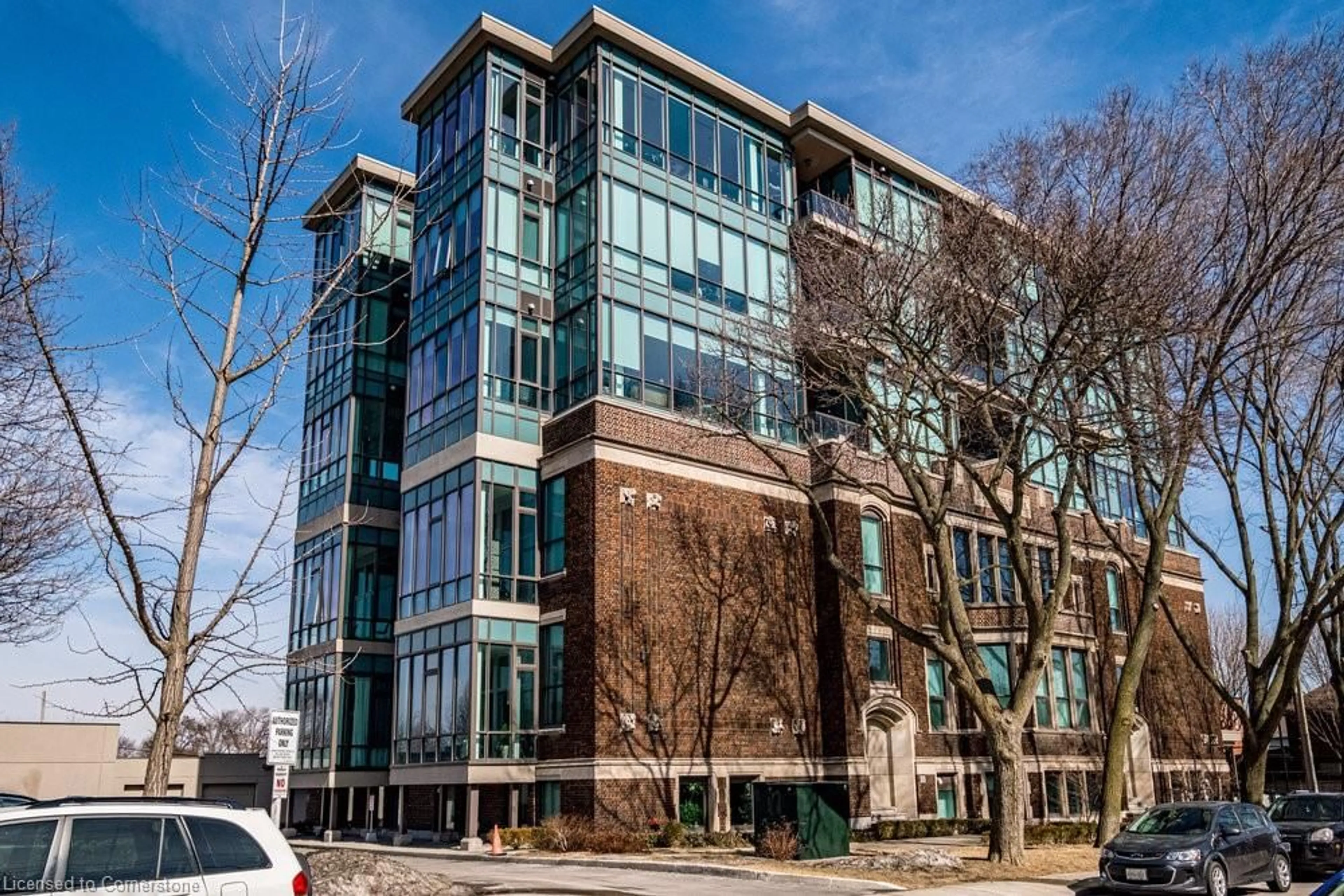 Home with brick exterior material, building for 50 Murray St #201, Hamilton Ontario L8L 1B3