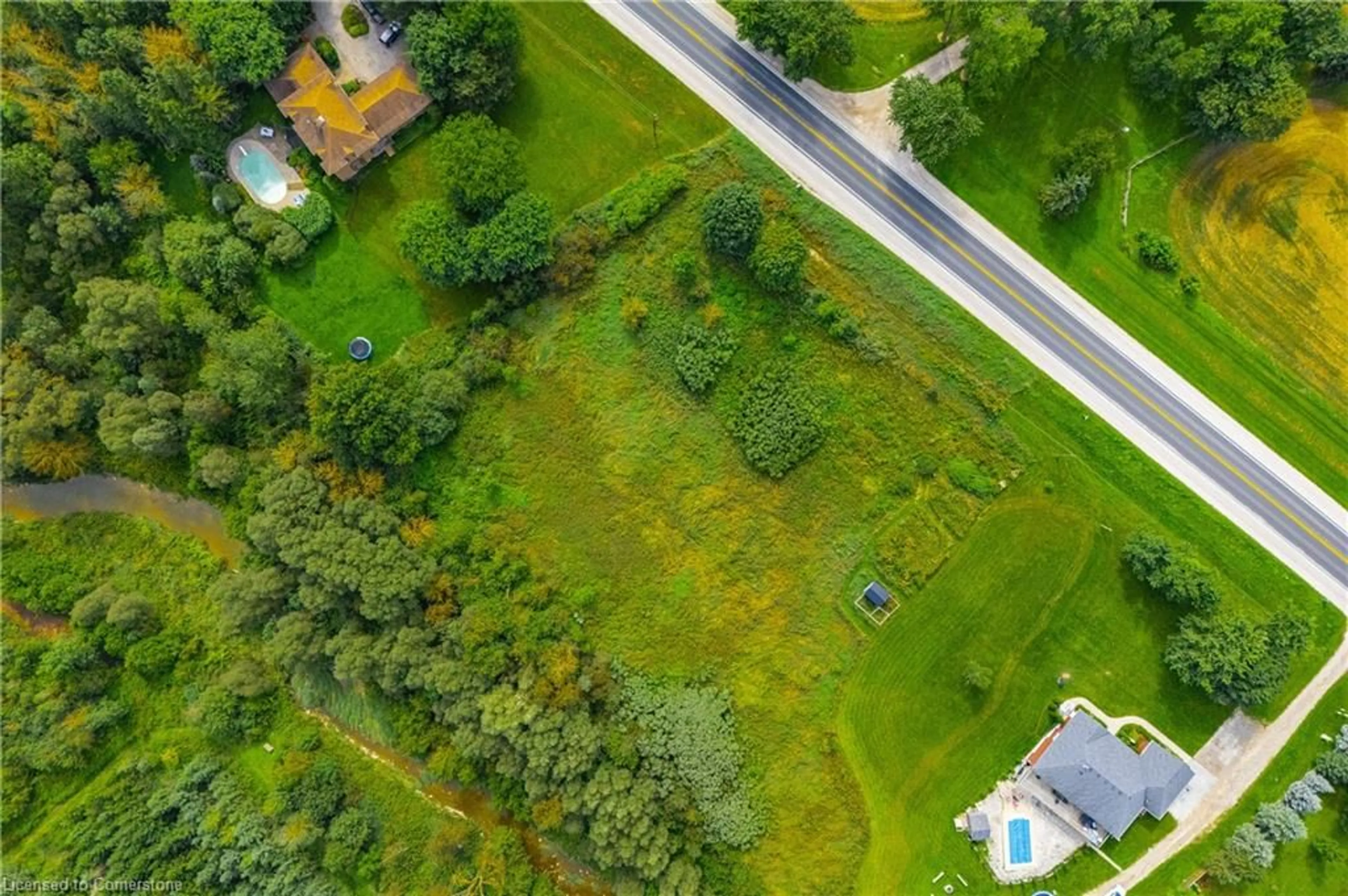 A pic from outside/outdoor area/front of a property/back of a property/a pic from drone, street for 7916 Wellington Road 109, Arthur Ontario N0G 1A0